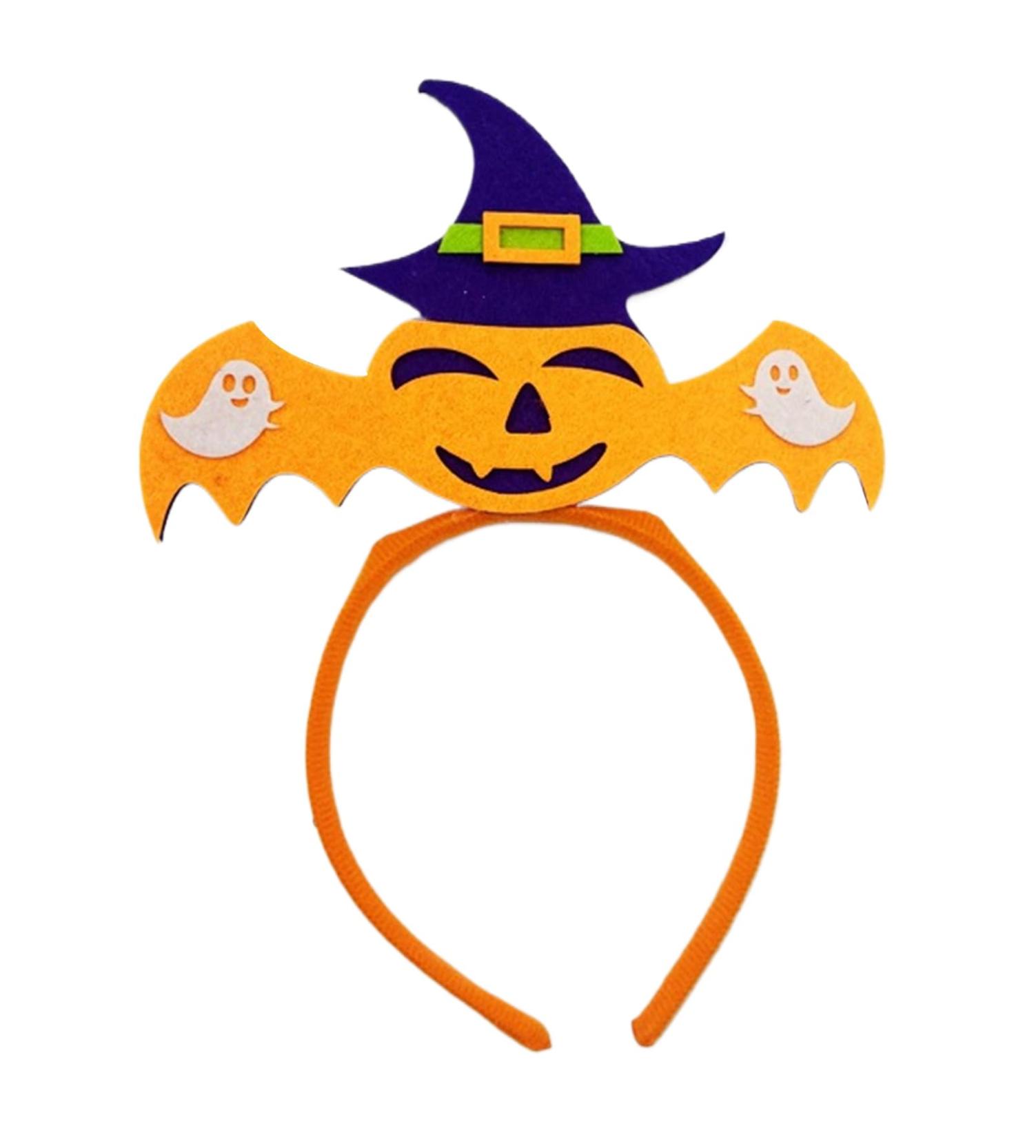 amangul Spooky Skull Pumpkin Head Shape Hairband Women Wash Face Makeup Skincare Headband for Photography Halloween Hairband(Singleheaded Pumpki) - Buy Online on GoSupps.com