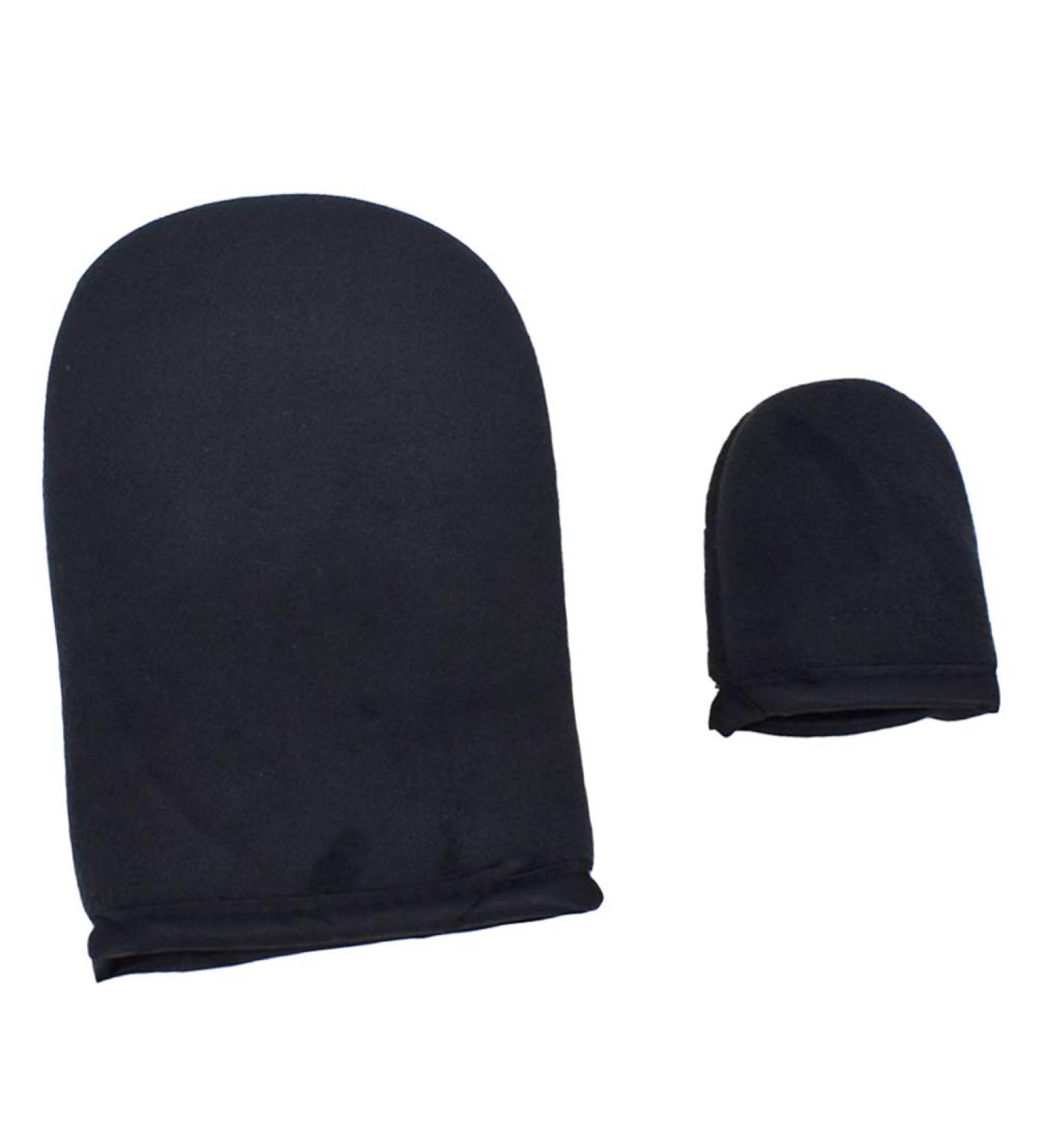 Minkissy Lotion Self Tanning Mitt Applicator Finger Exfoliating Blending Tanner Sunless Tan Mitt for Beauty Oil Spa Supplies Black Sun Screens Sun Cream Applicator Kids - Buy Online on GoSupps.com