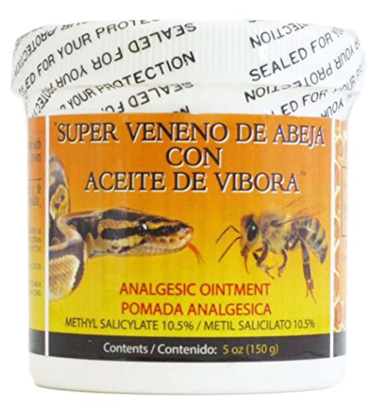 Veneno De Abeja Aceite De Vibora Analgesic Ointment 5 oz (150 g) - Paraben Free - Buy Online on GoSupps.com