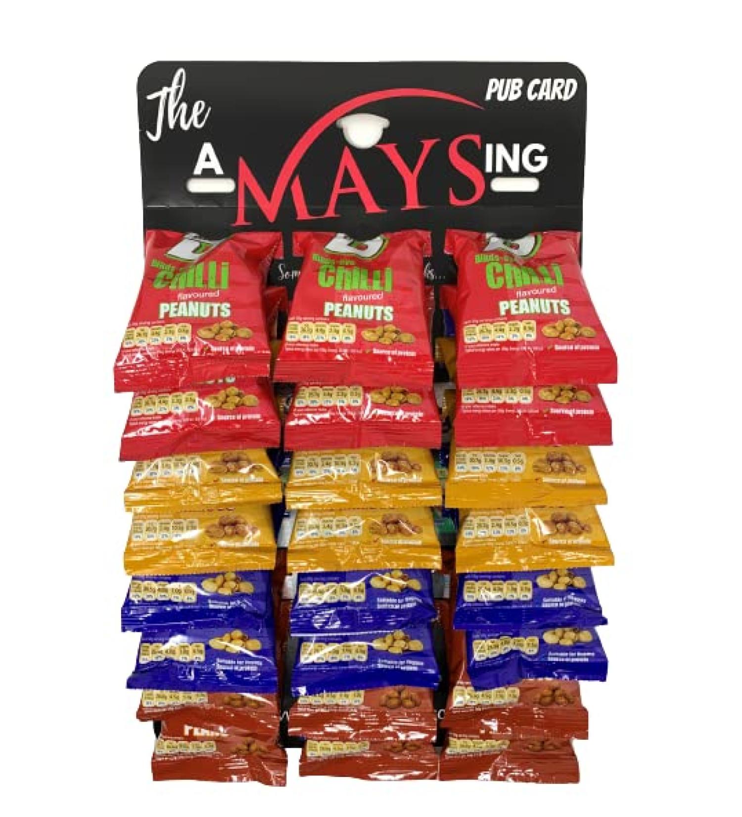 Big D Nuts 24 Pks Salted | Dry Roasted | Chilli | Honey 'The AMaysing' Pub Card - Buy Online on GoSupps.com