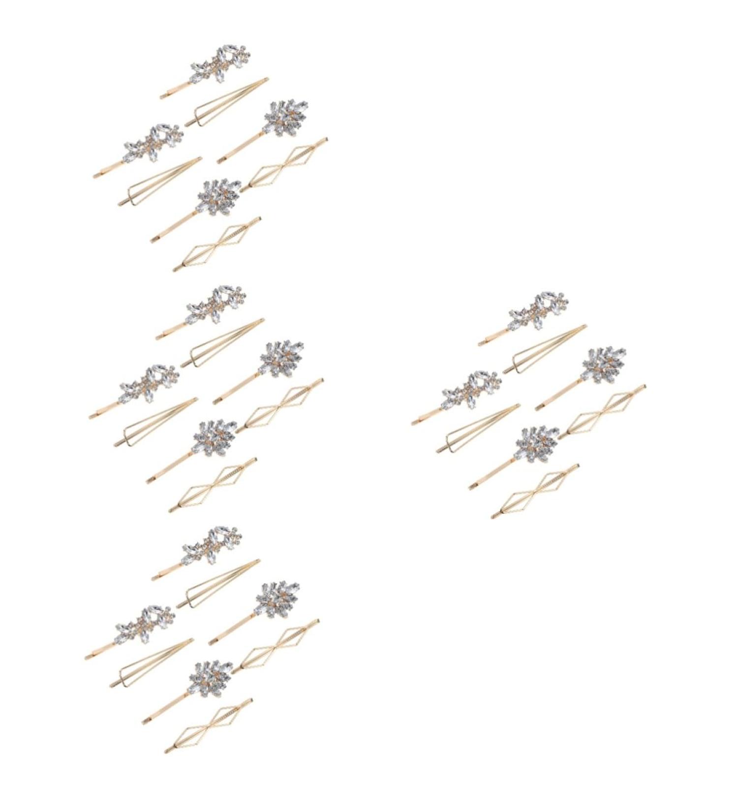 Angoily 16 Pairs Rhinestone Hair Clip Hair Accessories for Women Clips Barrettes for Women Snap Hair Clips for Women Bride Hair Clip Rhinestone Barrette Headgear Zinc Alloy Simple Women's - Buy Online on GoSupps.com