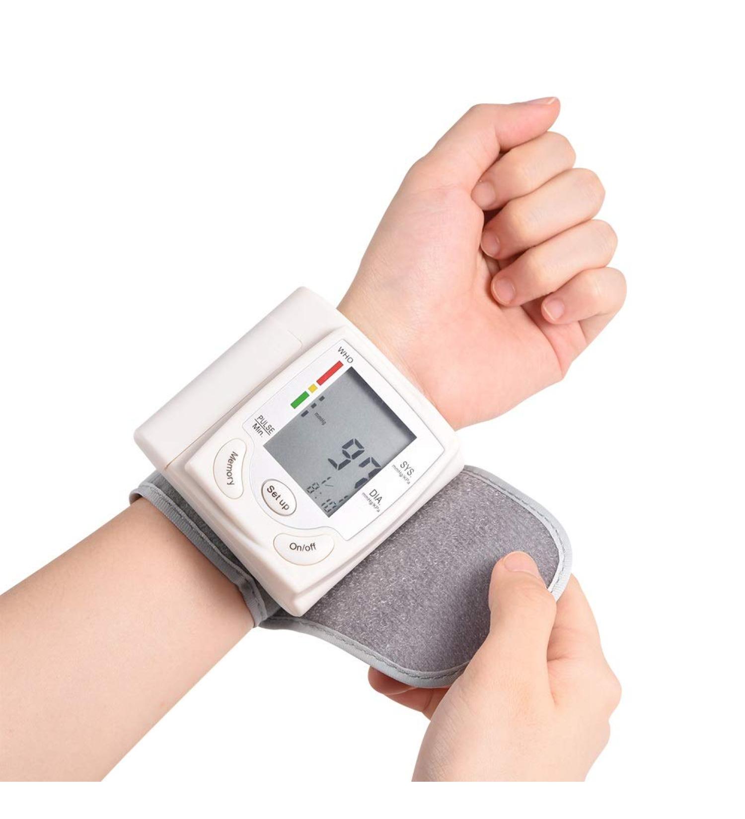 Automatic Digital Wrist Blood Pressure Monitor with LED Display - Home Use - Buy Online on GoSupps.com
