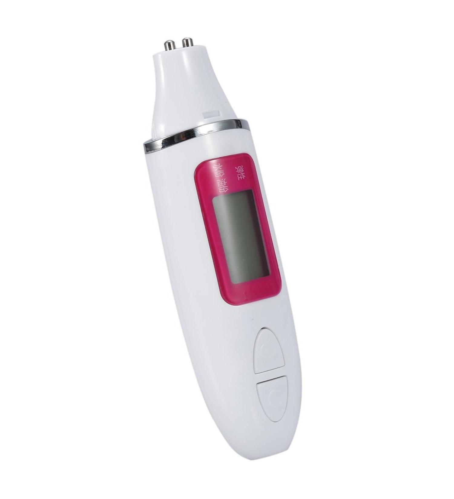 Digital LCD Display Skin Sensor Tester Facial Moisture Water Oil Analyzer (White) - Buy Online on GoSupps.com