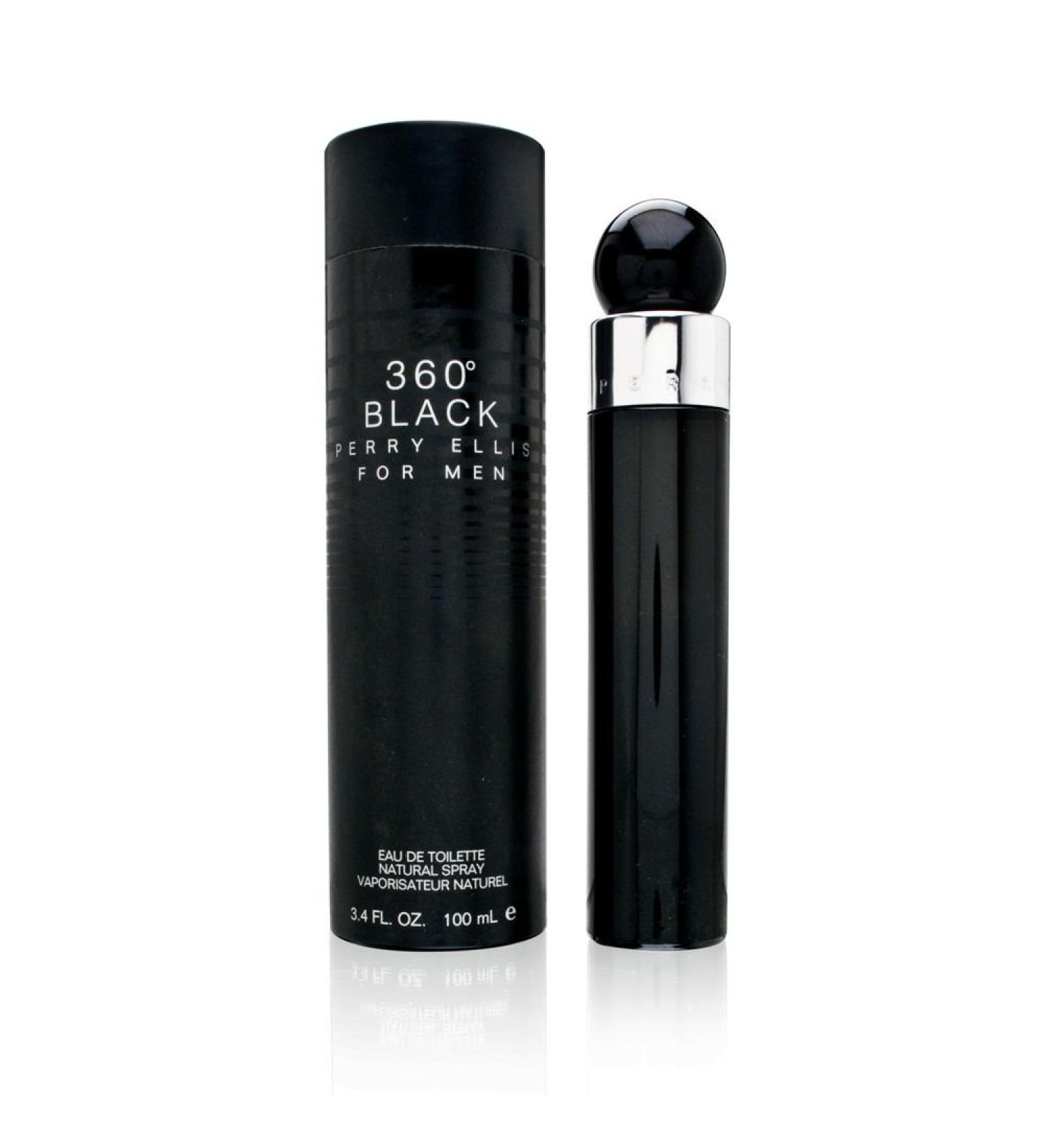 Perry Ellis 360 Black By Perry Ellis For Men. Eau De Toilette Spray 3.4 Ounces clear 3.4 Fl Oz (Pack of 1)