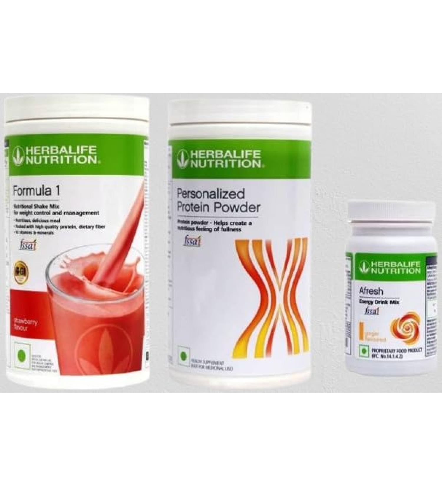 Formula Mix Shake ShakeMate Afresh Shake Mate Shake MixShake (PP400g Strawbery&AFRESH) Pack of 3 - Buy Online on GoSupps.com