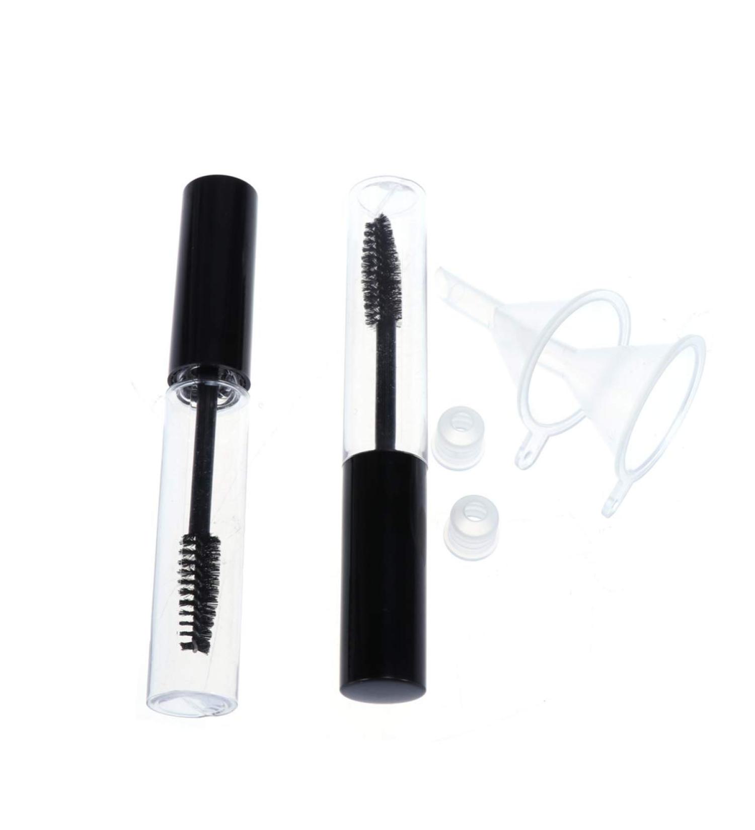 Buy Lurrose 2pcs 10ml Empty Mascara Tube Set with Eyelash Wand | Refillable & Travel-Friendly | 4pcs Included - Buy Online on GoSupps.com