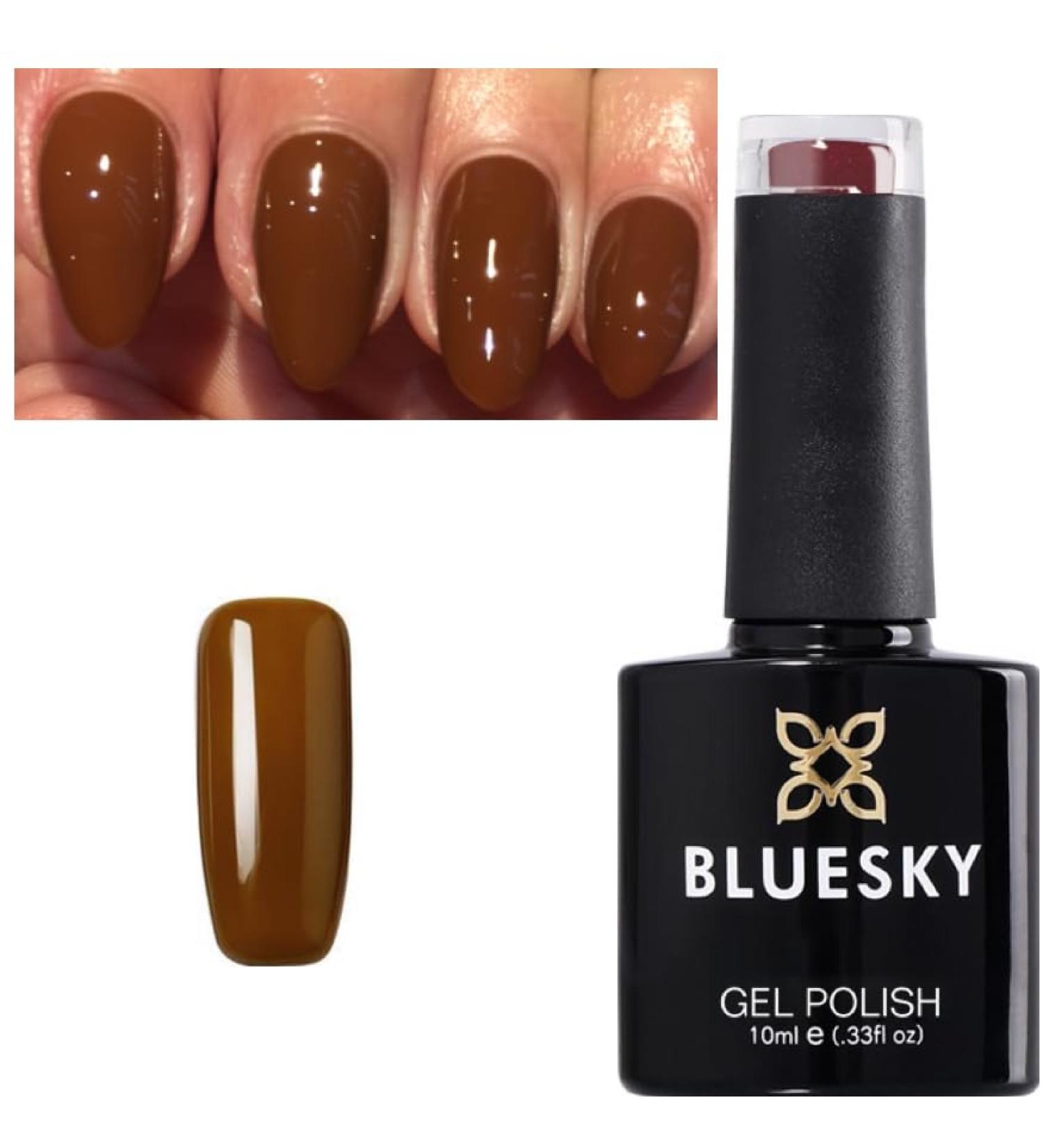 Bluesky Nail Gel Polish Brown Tan Autumn Winter Color 63923 UV LED Soak Off 10ml - Buy Online on GoSupps.com