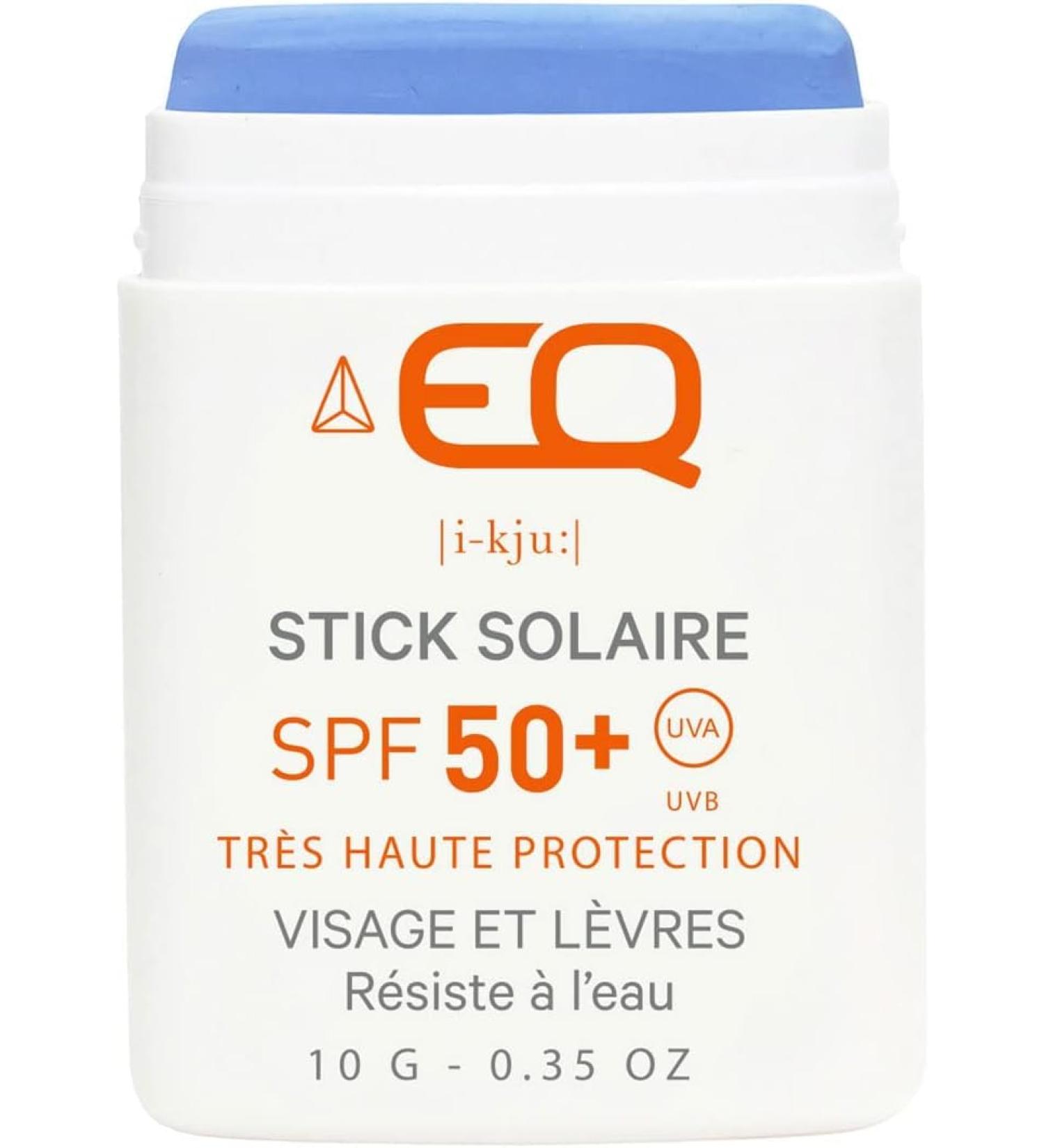 Buy EQ Blue Sunscreen Stick SPF 50+ for Face & Lips - Waterproof Protection Worldwide - Buy Online on GoSupps.com