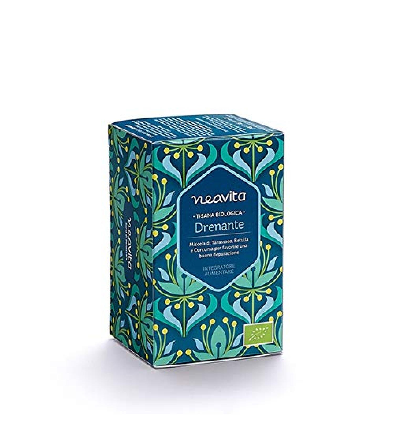 Neavita Infusions and Filtered Herbal Teas (Tisana Draining 15 Filters)