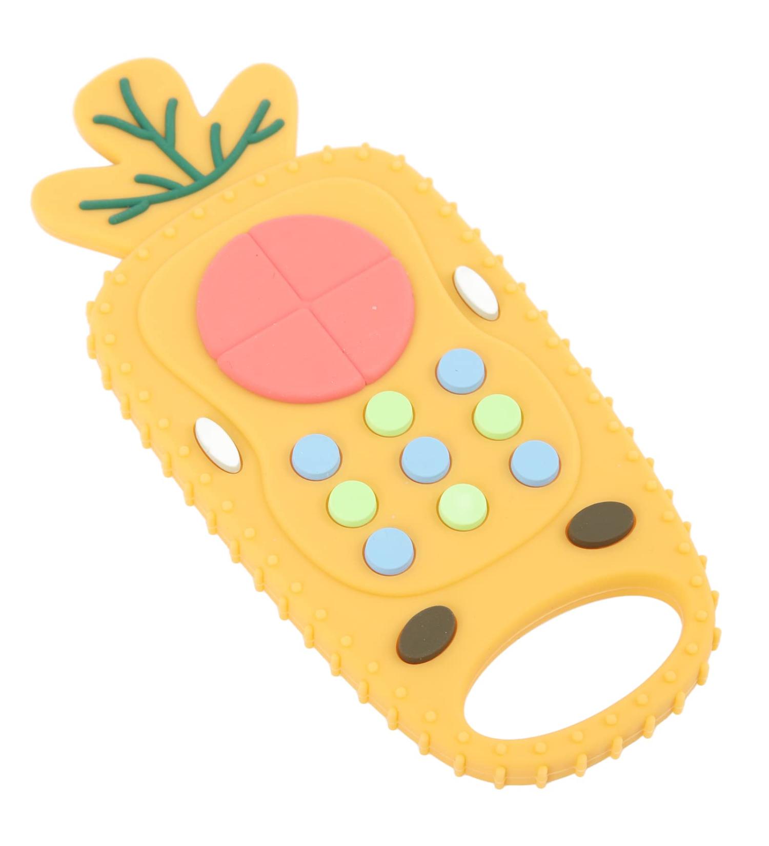 Remote Control Teething Toy  Soft Silicone Baby Chew Toys Relieve Sore Gums Versatile Enhances Oral Fit Reusable for Boys for Daily(Pineapple Model) - Buy Online on GoSupps.com
