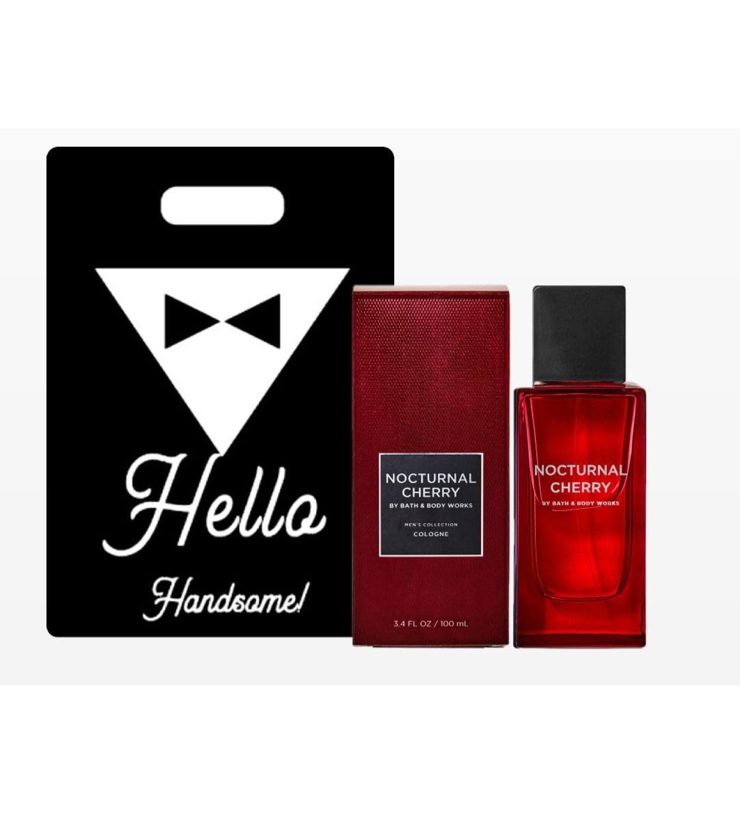 Nocturnal Cherry Cologne - White Barn - Bath/Body Work - Men's Collection - 3.4 fl oz / 100 mL and Gift Bag HELLO HANDSOME