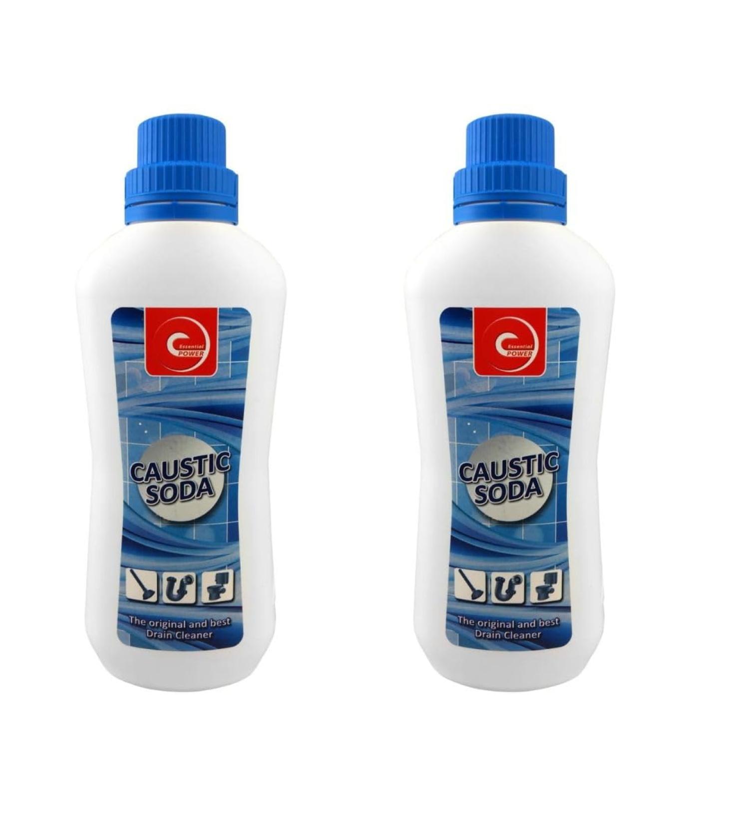 Essential Power Caustic Soda 375g 2 Commercial Drain cleaner and Drain Opener Effectively Removes cloges and blockages very Fast Action - Buy Online on GoSupps.com