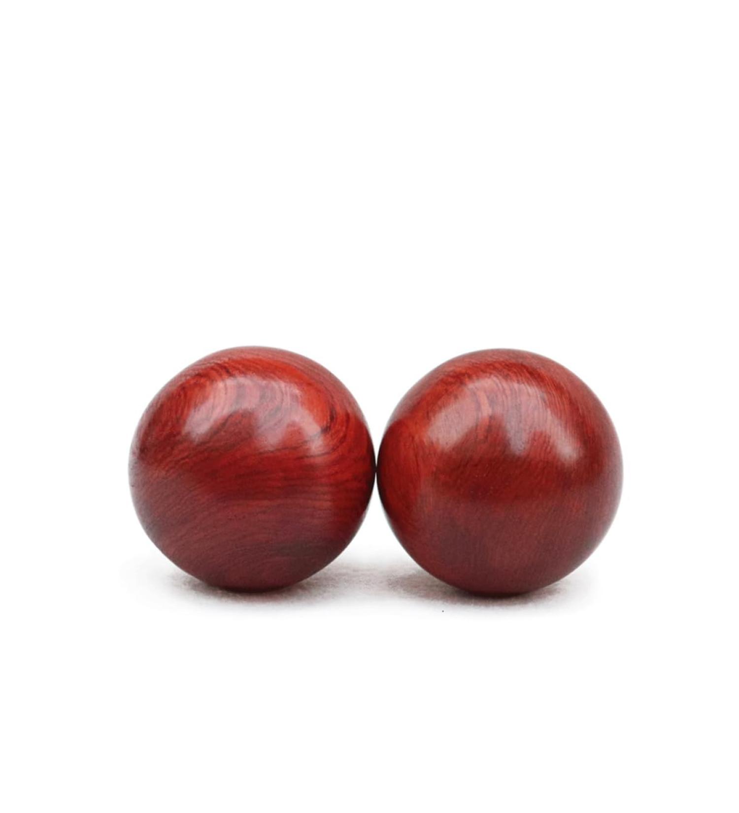 JeCompris Wooden Ball Massage Devices - Stress Relief Handheld Baoding Balls for Relaxation | 2nd Hand Therapy - Buy Online on GoSupps.com