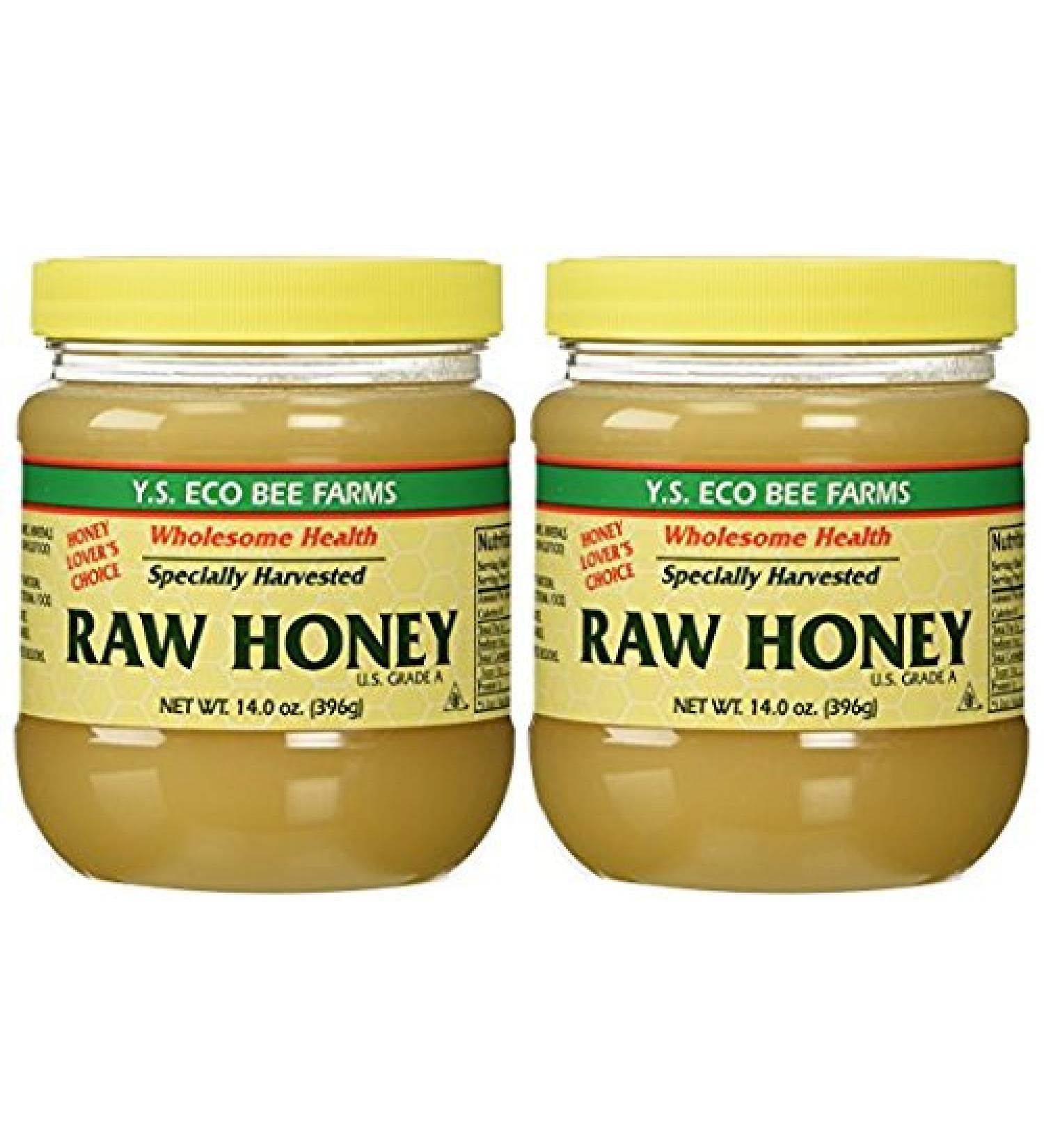 Y.S. Eco Bee Farms Raw Honey 14 oz - Pure, Natural & Organic Sweetener - Buy Online on GoSupps.com