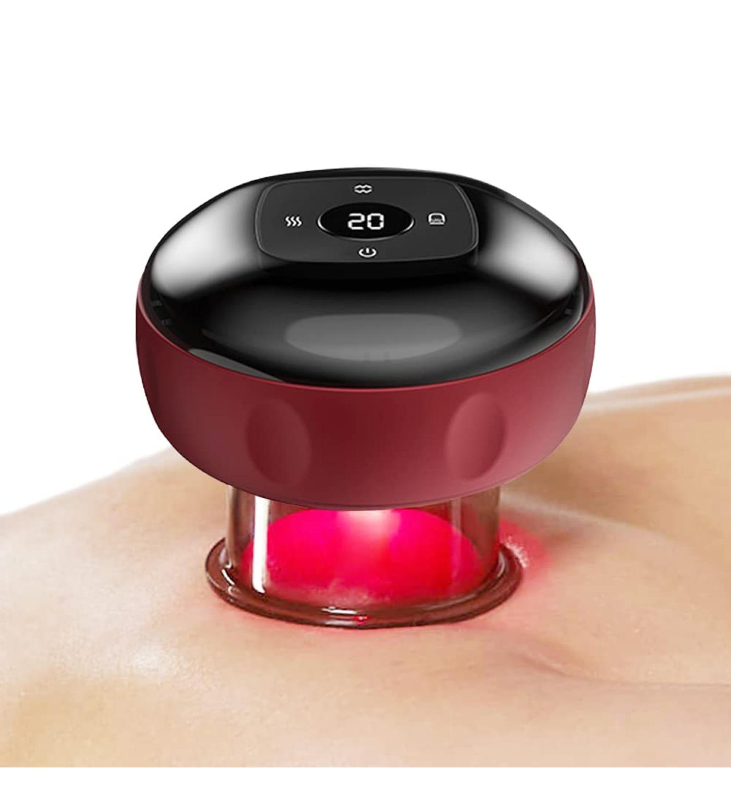 Electrical Cupping Massager Set - 3 in 1 Cupping Therapy with Red Light Heating & 12 Speed Cellulite Massager for International Shipping - Buy Online on GoSupps.com