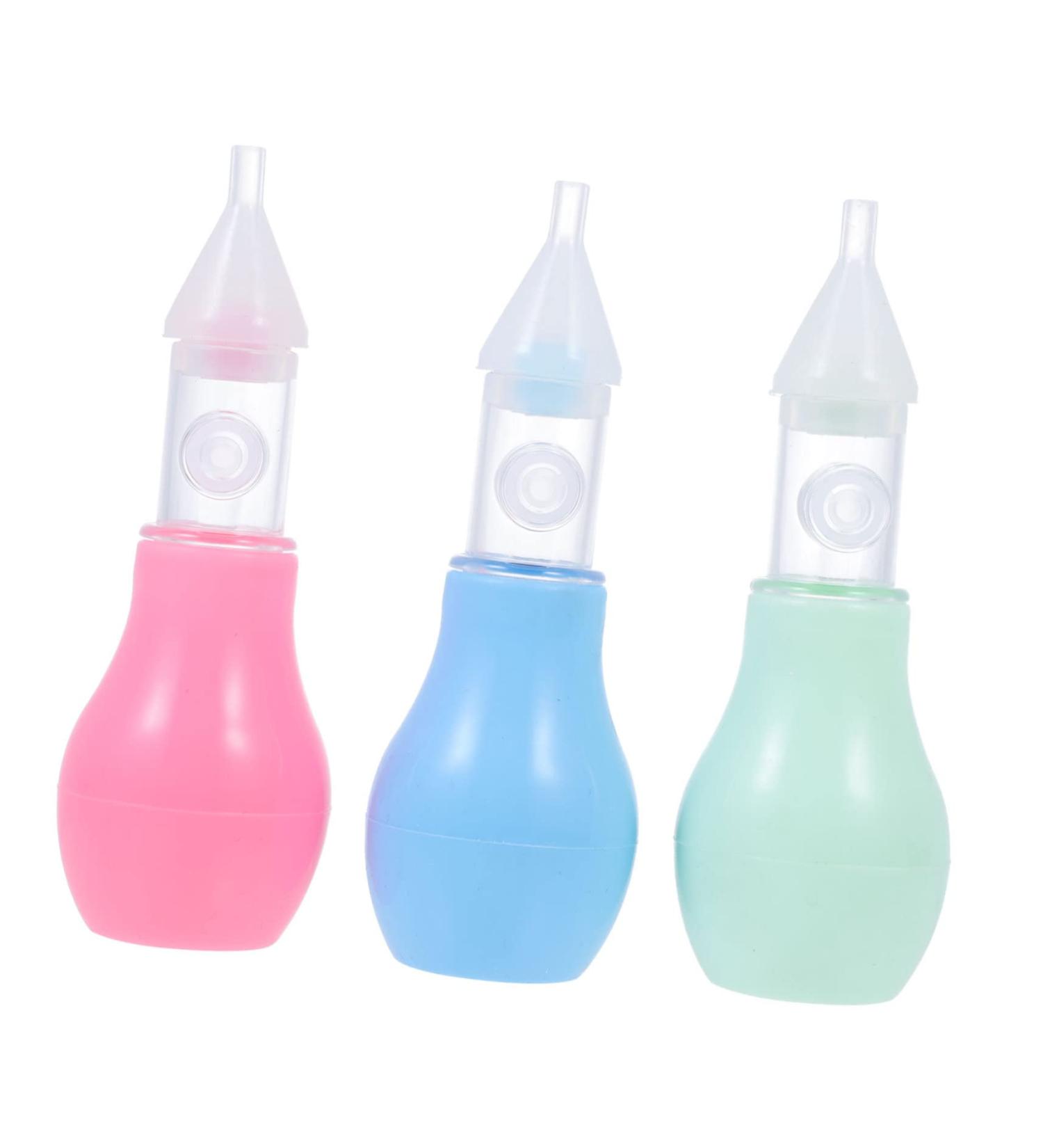 Healeved 3pcs Anti Reflux Nasal Aspirator for Baby | Silicone Nose Suction Bulb Set - Buy Online on GoSupps.com