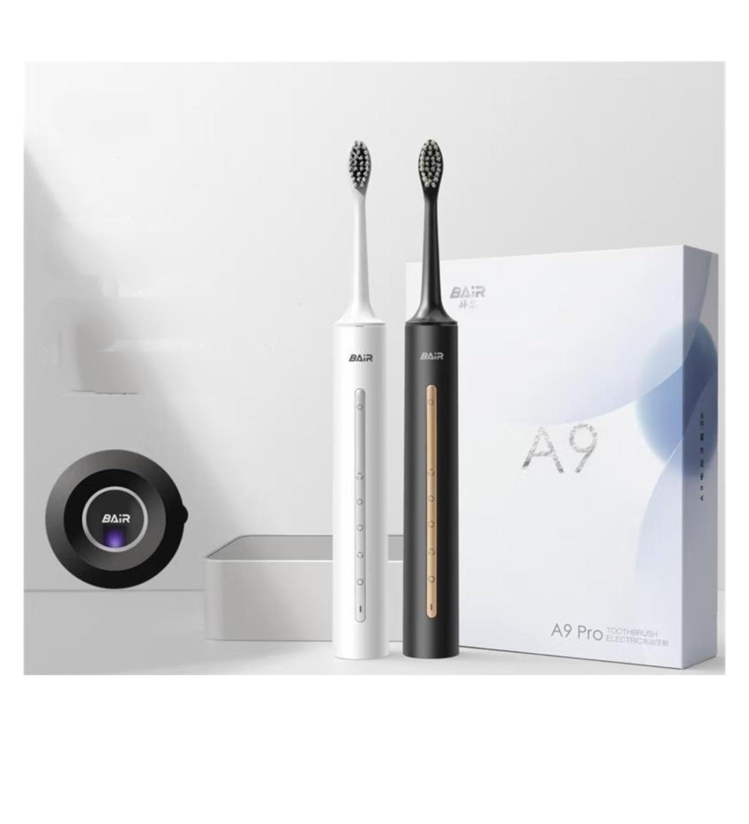 BAIR A9 Sonic Electric Toothbrush - Rechargeable Soft Bristle Automatic Toothbrush for Adults - Obsidian Black - Buy Online on GoSupps.com