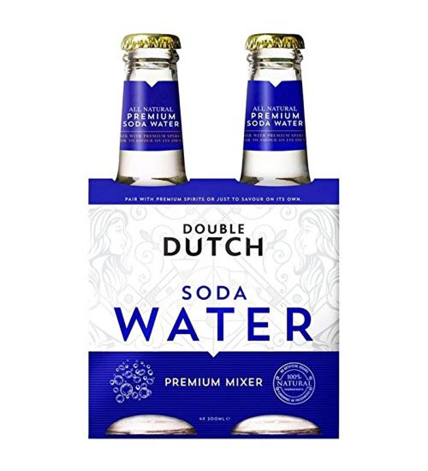 2X Double Dutch Soda Water 4 x 200ml