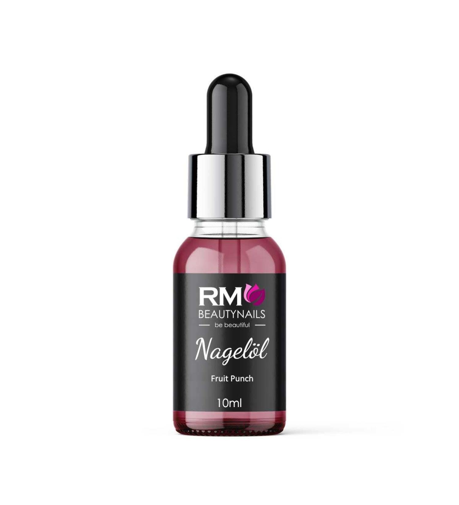 Nail Oil Nail Cuticle Oil with Pipette Nail Oil Care for Nails and Cuticles RM Beautynails 10ml (Fruit-Punch)