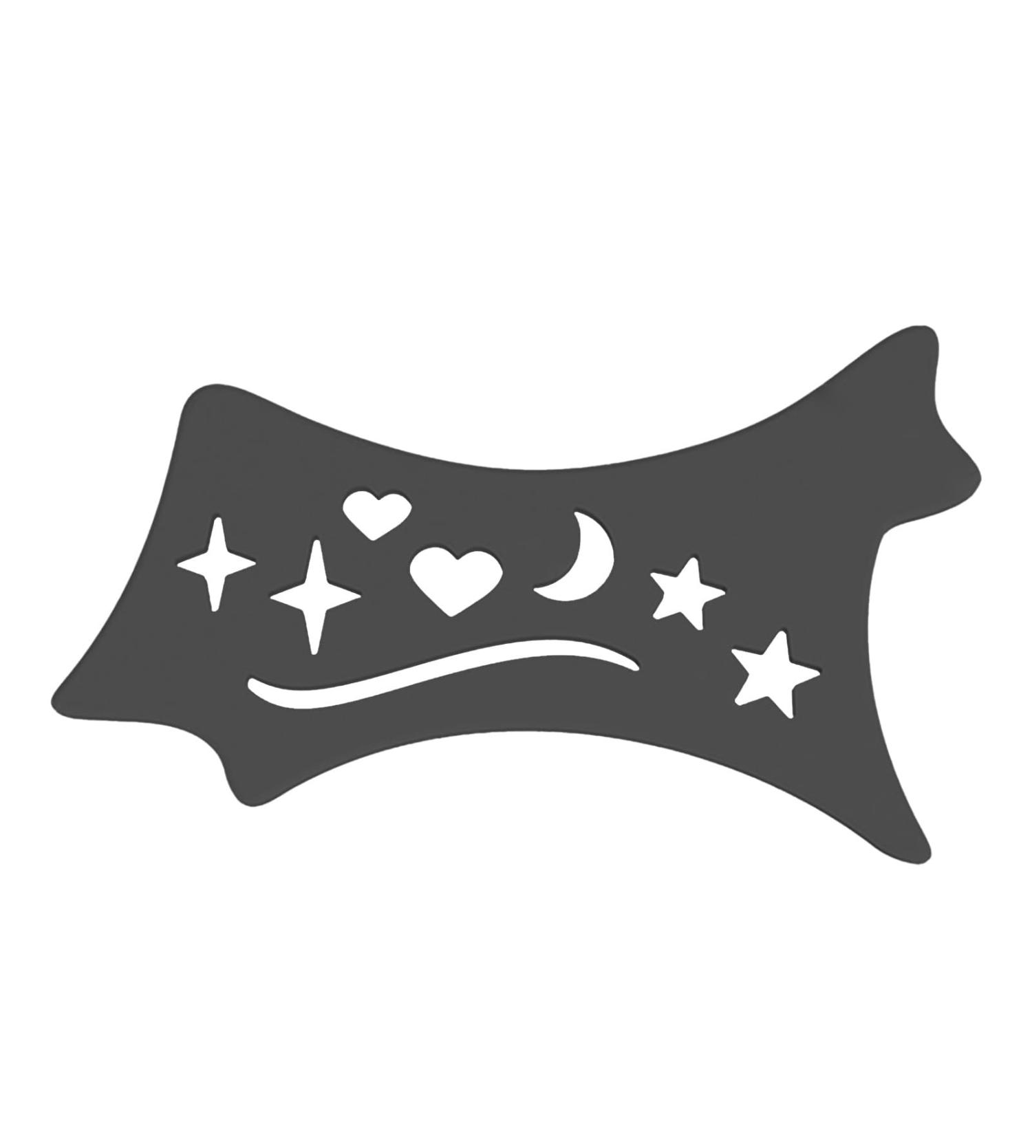 Eyeshadow and Eyeliners Stencils Pad | Flexible Soft Eyeliners Tool | Contour Eye Liners Guide Reusable Cleaning Cloths for Women Black - Buy Online on GoSupps.com