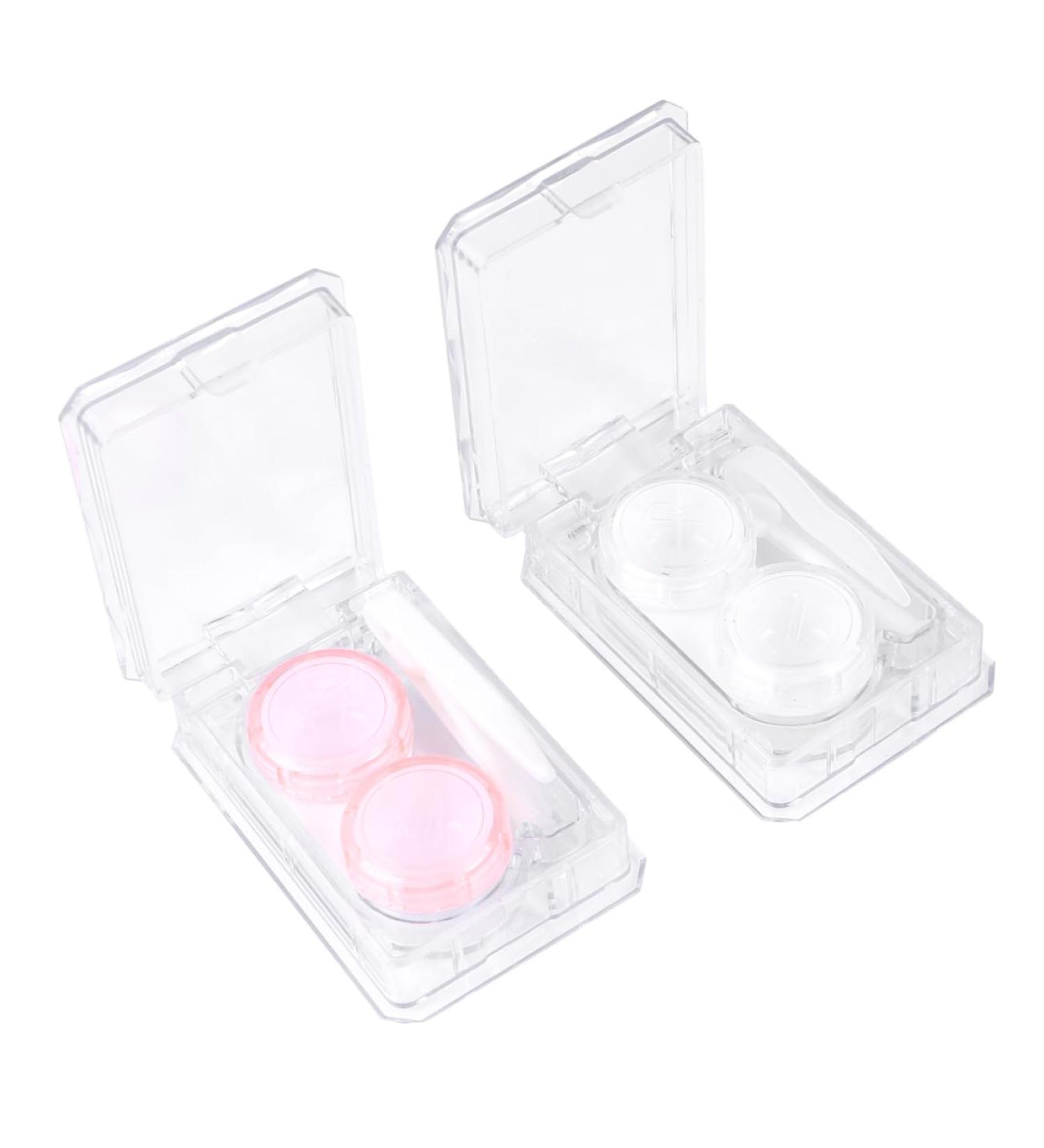 JECOMPRIS Mini Contact Lens Container - Portable Case for Colored Eye Lenses Travel Storage Box 8x5cm - Buy Online on GoSupps.com