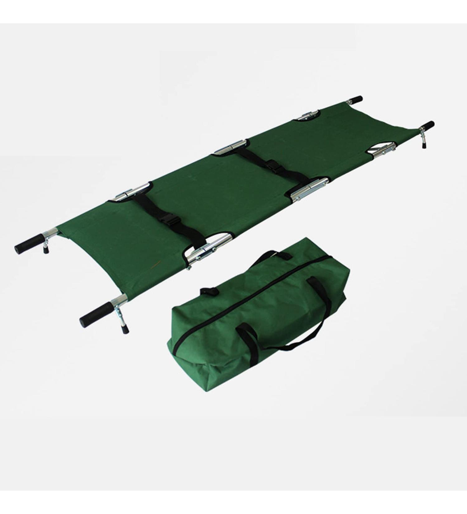 Folding Stretcher Portable Fire Emergency Rescue Nurse Home Double Fold Storage Reinforced Stretcher for Rescue Ambulance Emergency Transport - Buy Online on GoSupps.com
