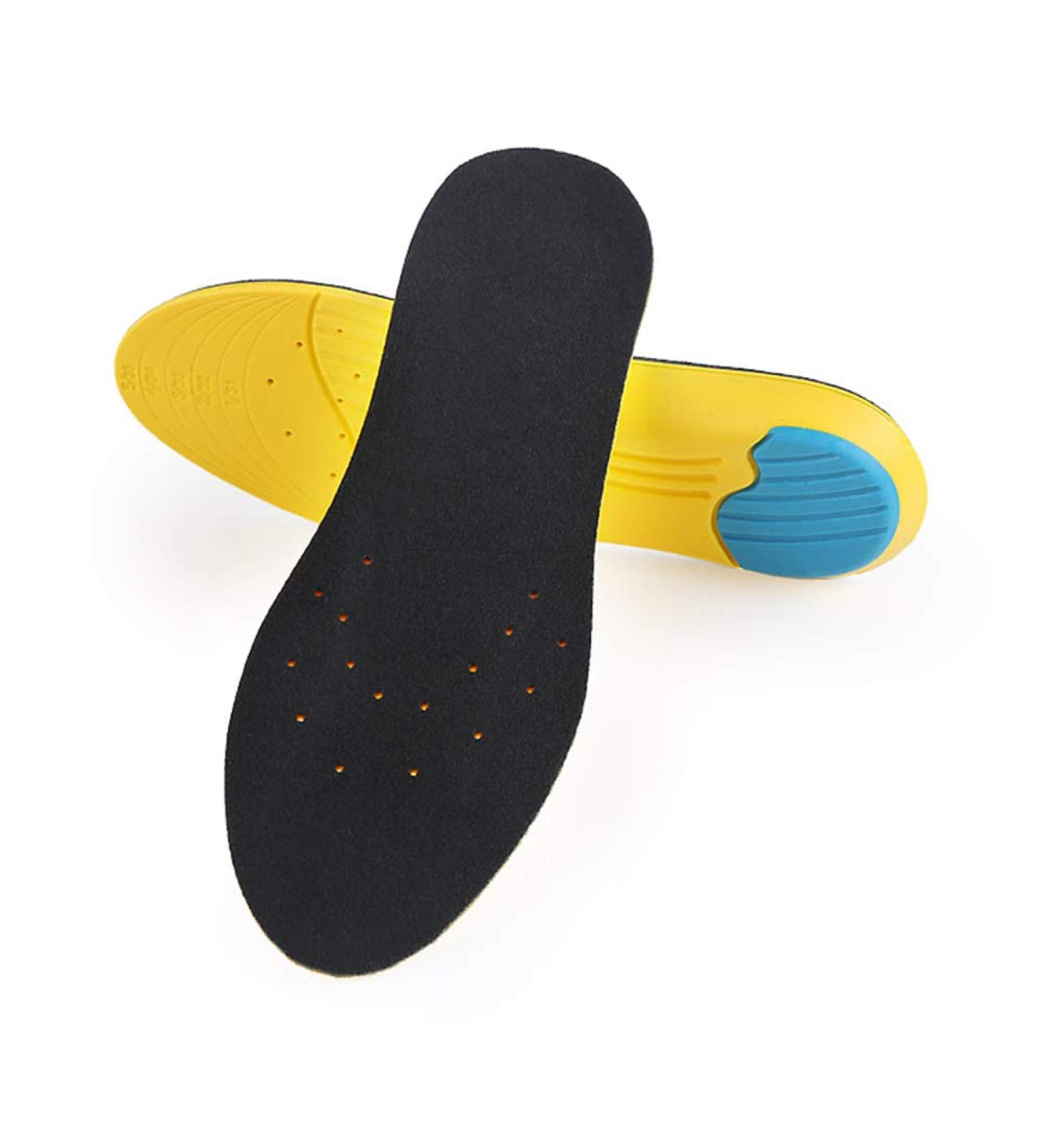 SUPVOX Sports Insoles Arch Support Sweat Absorbent Inserts Breathable Soft Running Insoles Shock-Absorption Pads for Men Women Size S (Black) - Buy Online on GoSupps.com