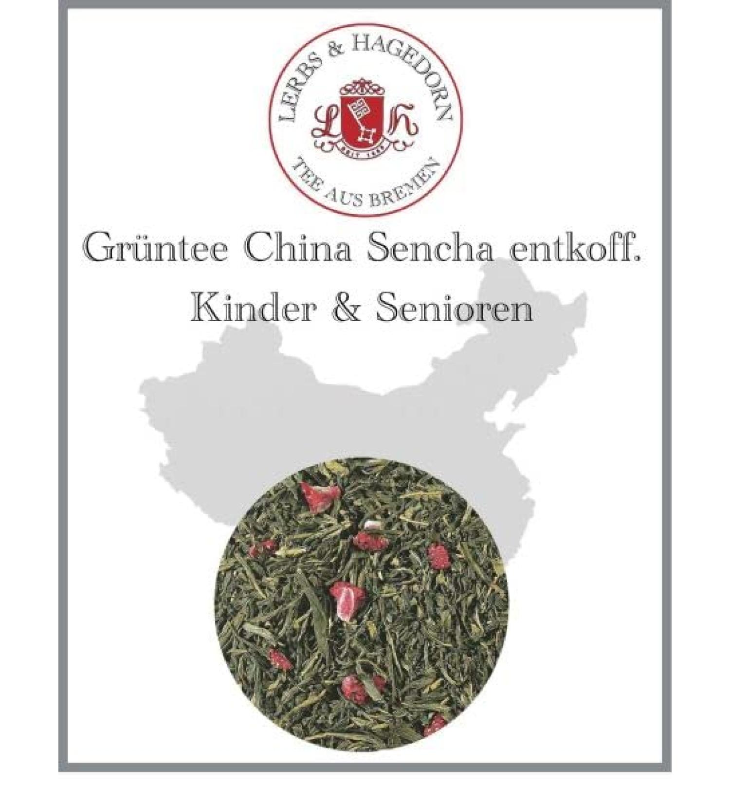  Lerbs & Hagedorn Lerbs & Hagedorn Sencha Decaffeinated Green Tea for Children and the Elderly Strawberry Note 1 kg (approx. 81 L) Decaffeinated Green Tea - Buy Online on GoSupps.com