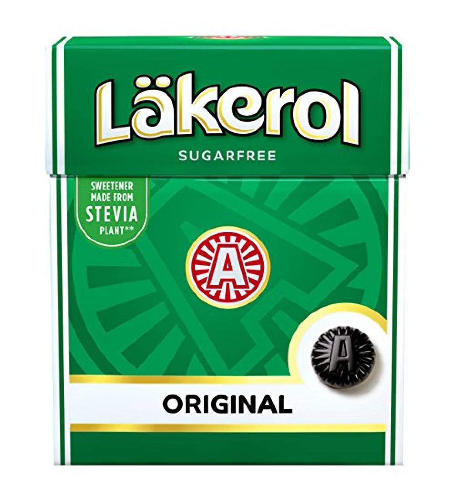 6 Pack of Lakerol /Laekerol Original Menthol Flavor Sugar Free Pastilles ( 6 x 0.88oz)