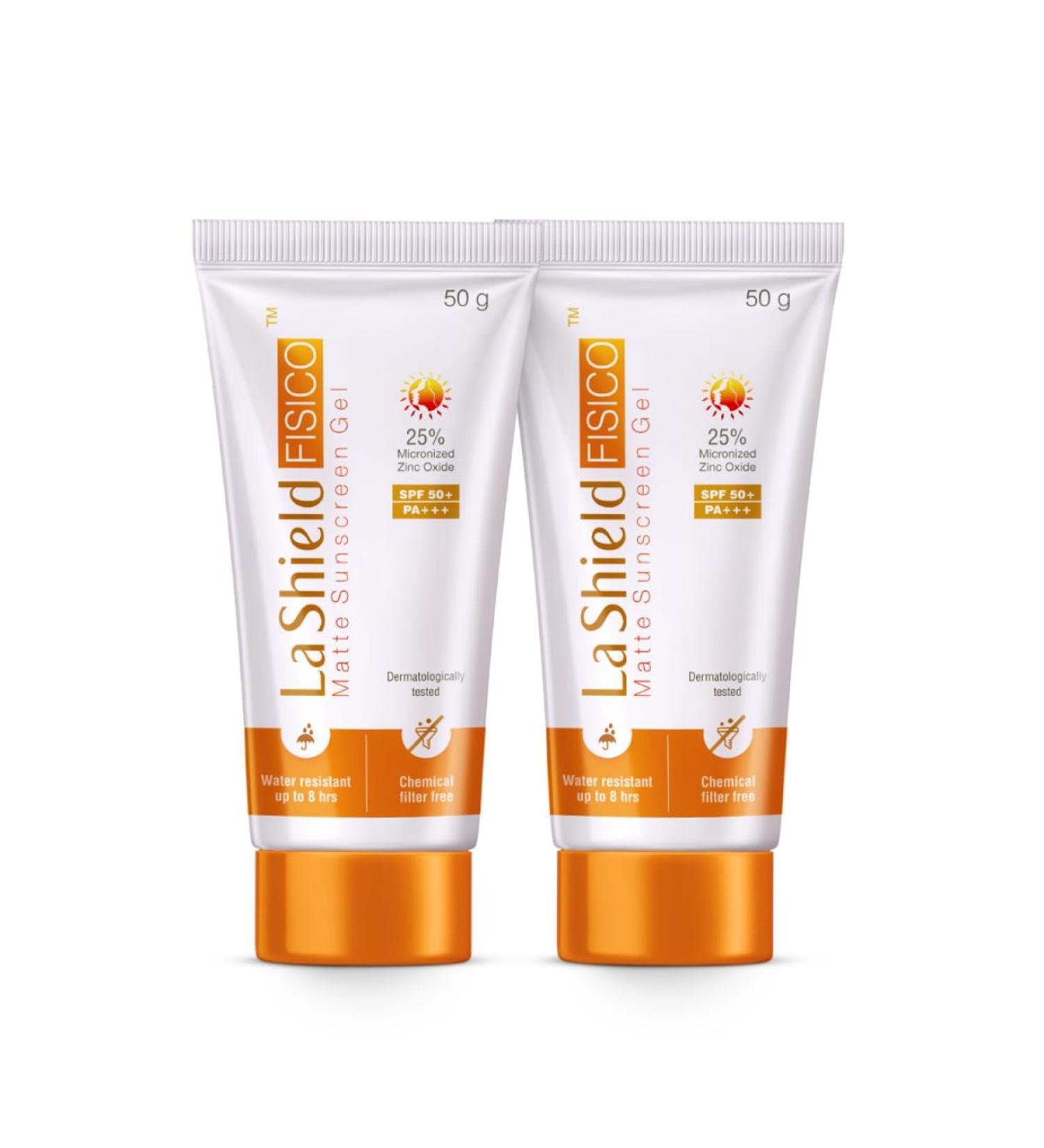 La Shield Fisico SPF 50+ PA+++ 50 g Cream x Pack of 2 - Buy Online on GoSupps.com