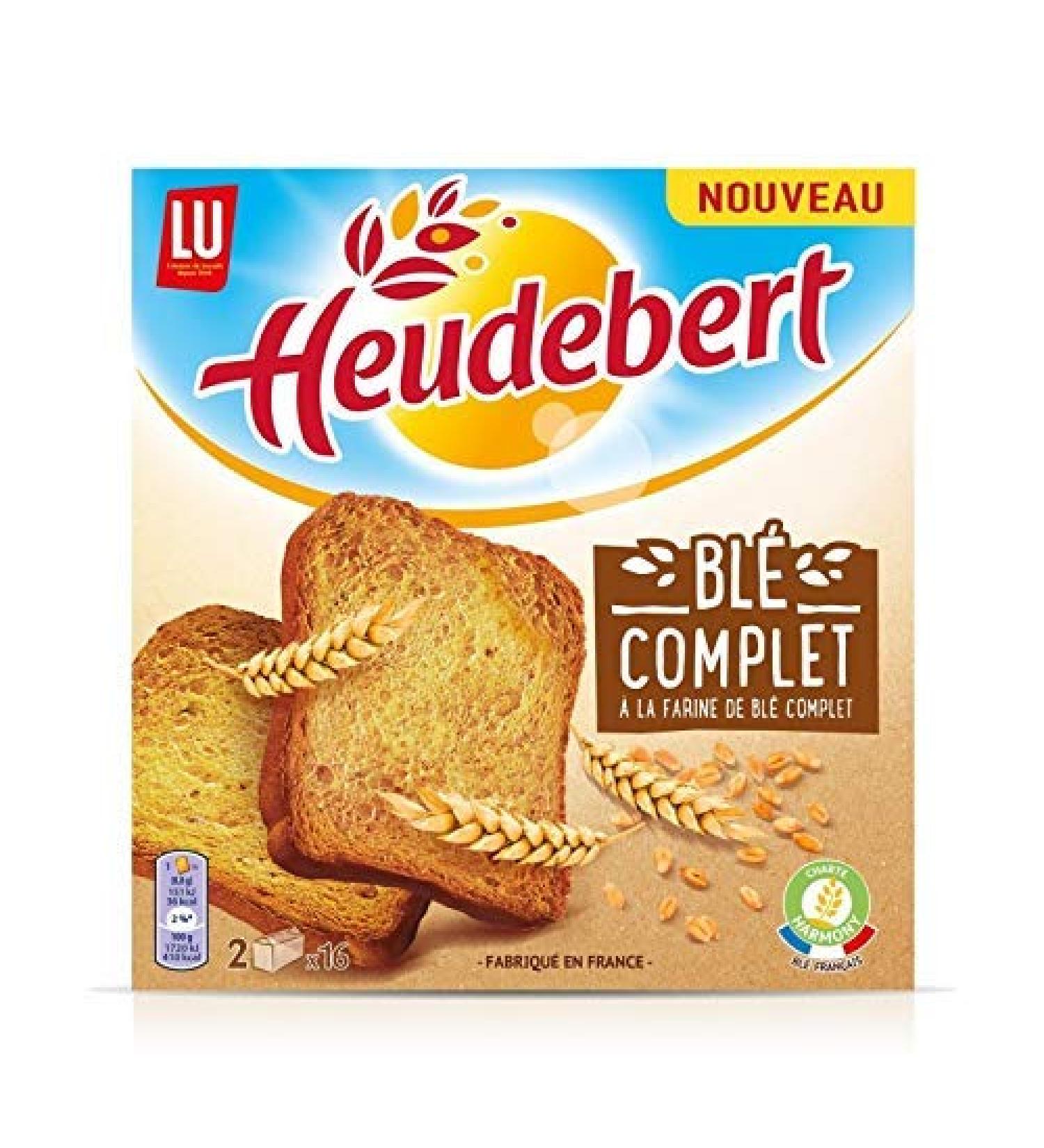 LU - Heudeubert Whole Wheat Rusk 280G - Pack of 4 - Sold by the Pack