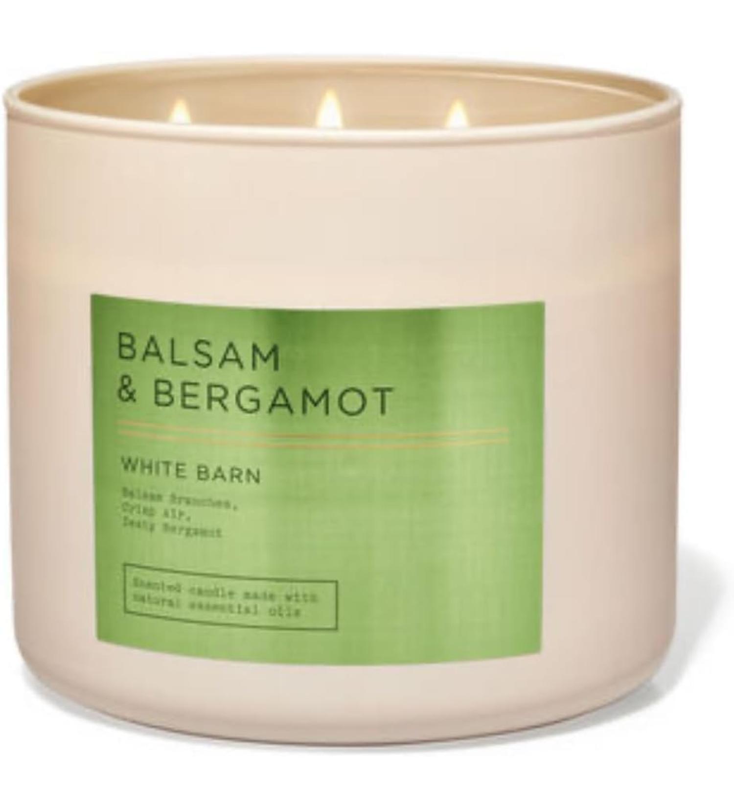 White Barn BALSAM & BERGAMOT 3-Wick Candle 14.5 Ounce