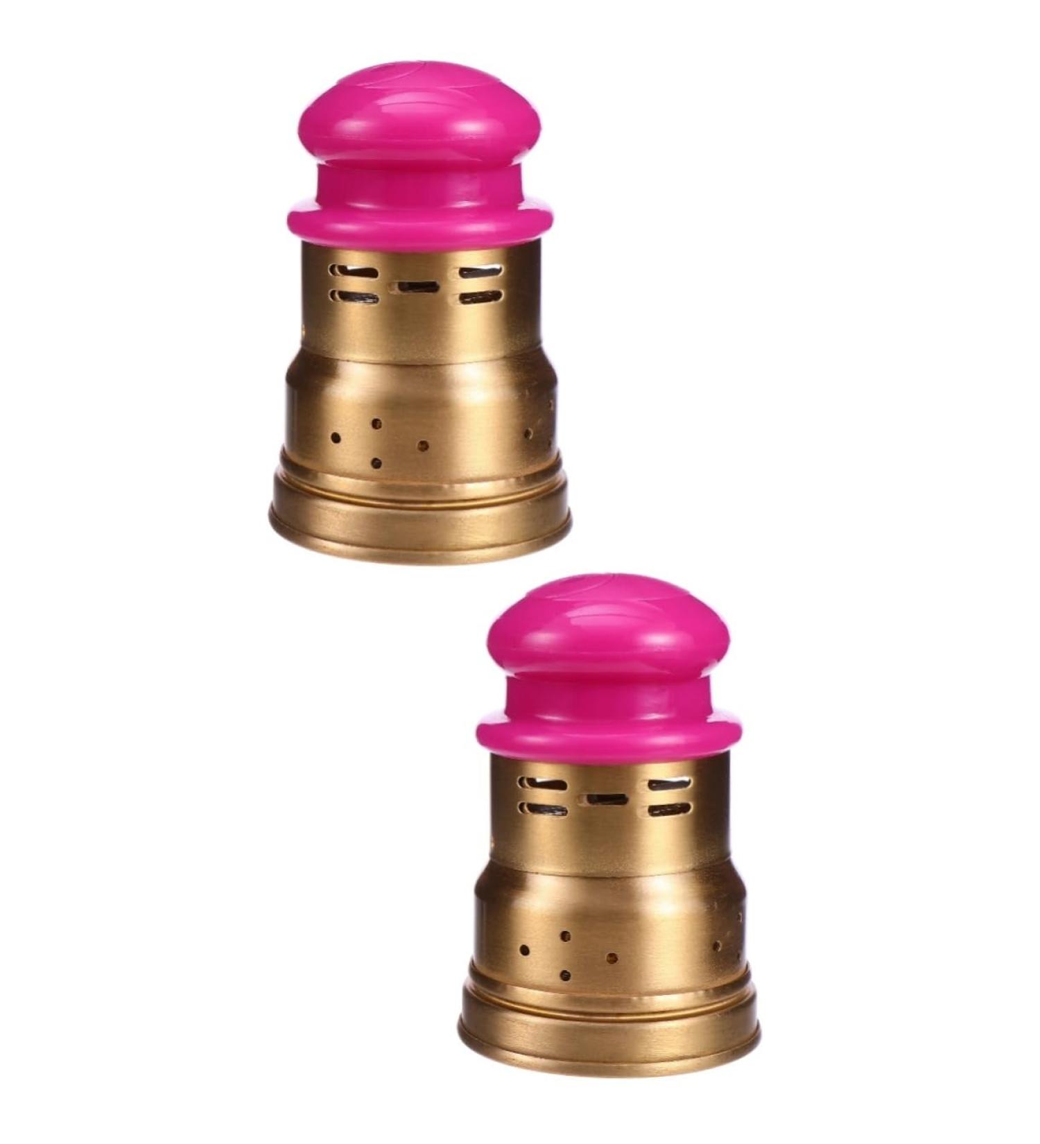 Homsfou Moxibustion Box Set - 2 Mini MoXA Pot Holders & Gear Holder - Copper Moxa Cone Holders - Ideal Moxibustion Device for Body Relief - Buy Online on GoSupps.com