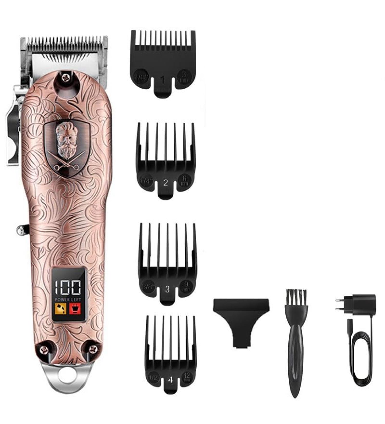 Hair Clippers for Men Professional Metal Housing Hair Trimmer Barber Cordless Electric Hair Clipper Men Rechargeable Lithium Battery With Box - Buy Online on GoSupps.com