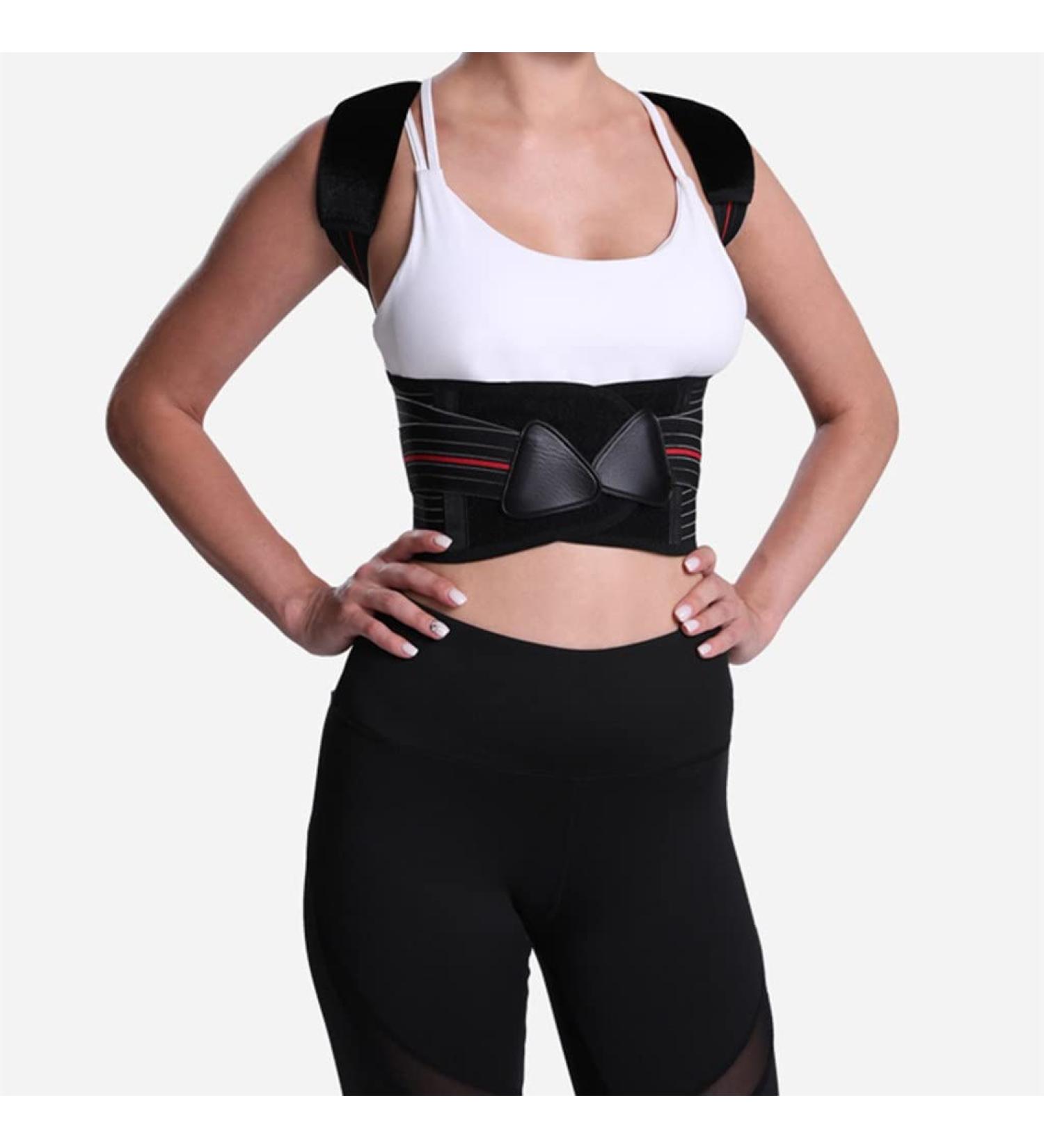 YMGSCC Adjustable Posture Corrector Back Support Shoulder Brace Correction Spine Postural Fixer Tape(L) Large B - Buy Online on GoSupps.com
