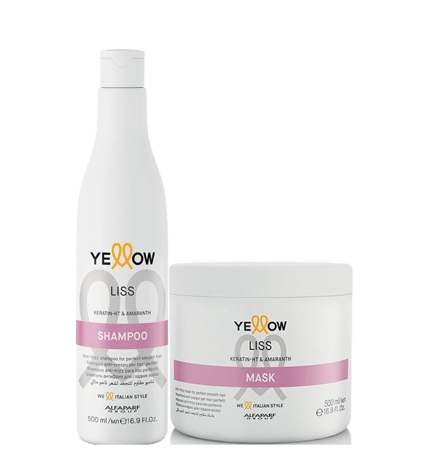 Alfaparf Yellow Liss Shampoo + Flawless Smooth Mask Kit - Buy Online on GoSupps.com