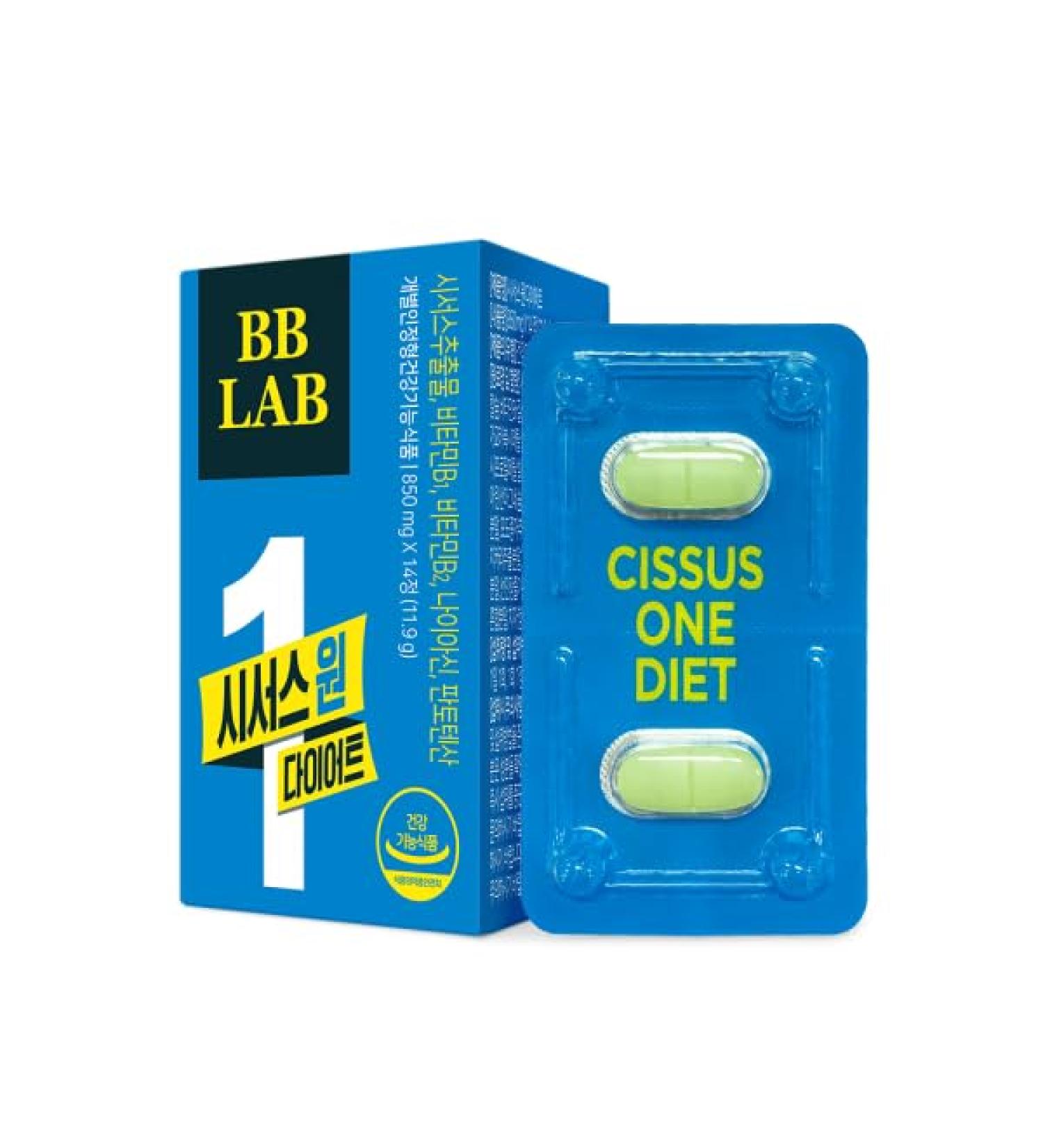 BB LAB Cissus One Diet 300mg Cissus Extract Formula for Metabolism Niacin Vitamin B1 Vitamin B2 and Pantothenic Acid Body Balancing