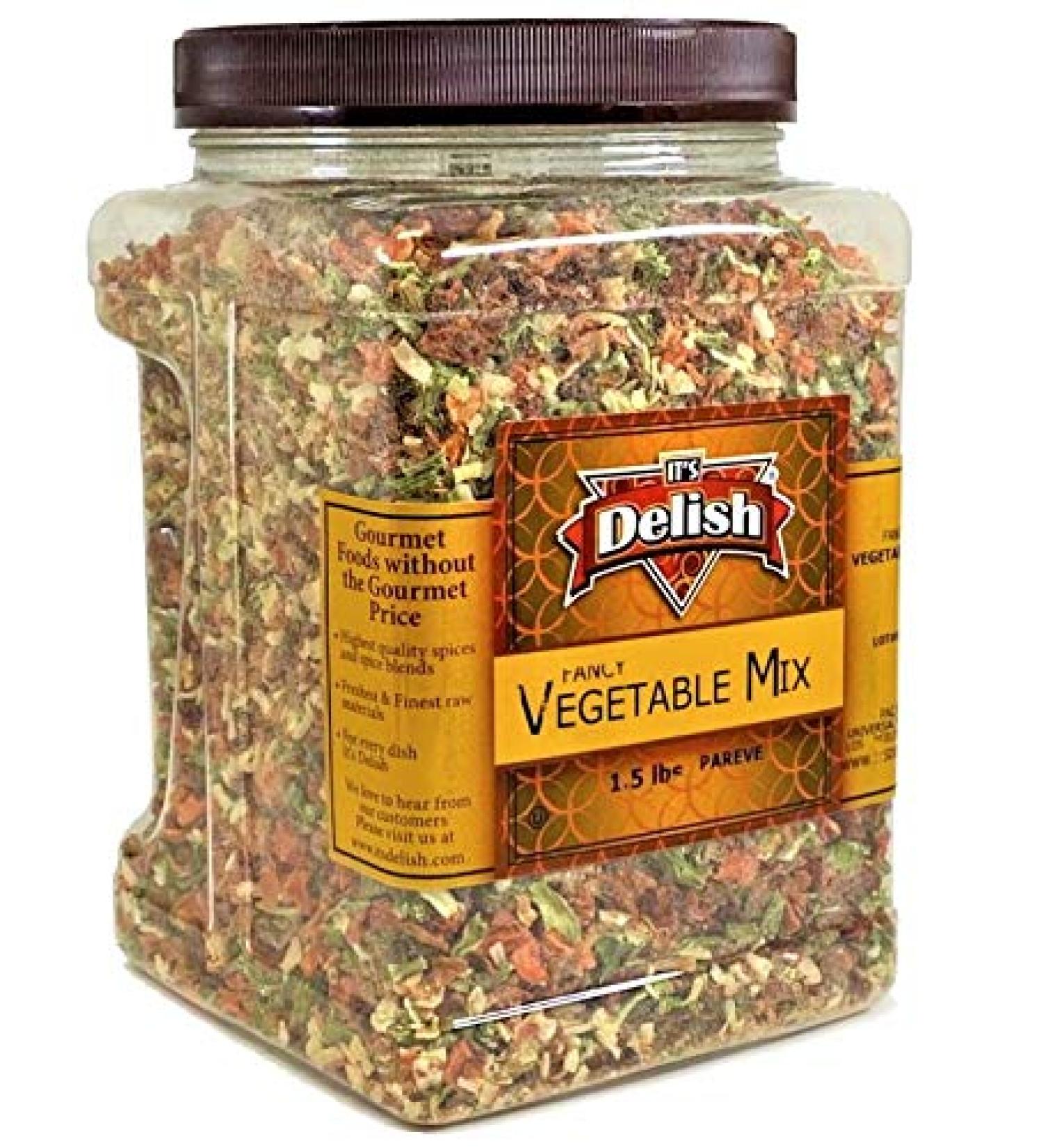 Deluxe Dried Vegetable Soup Mix - 24 Oz Container by Its Delish - Buy Online on GoSupps.com