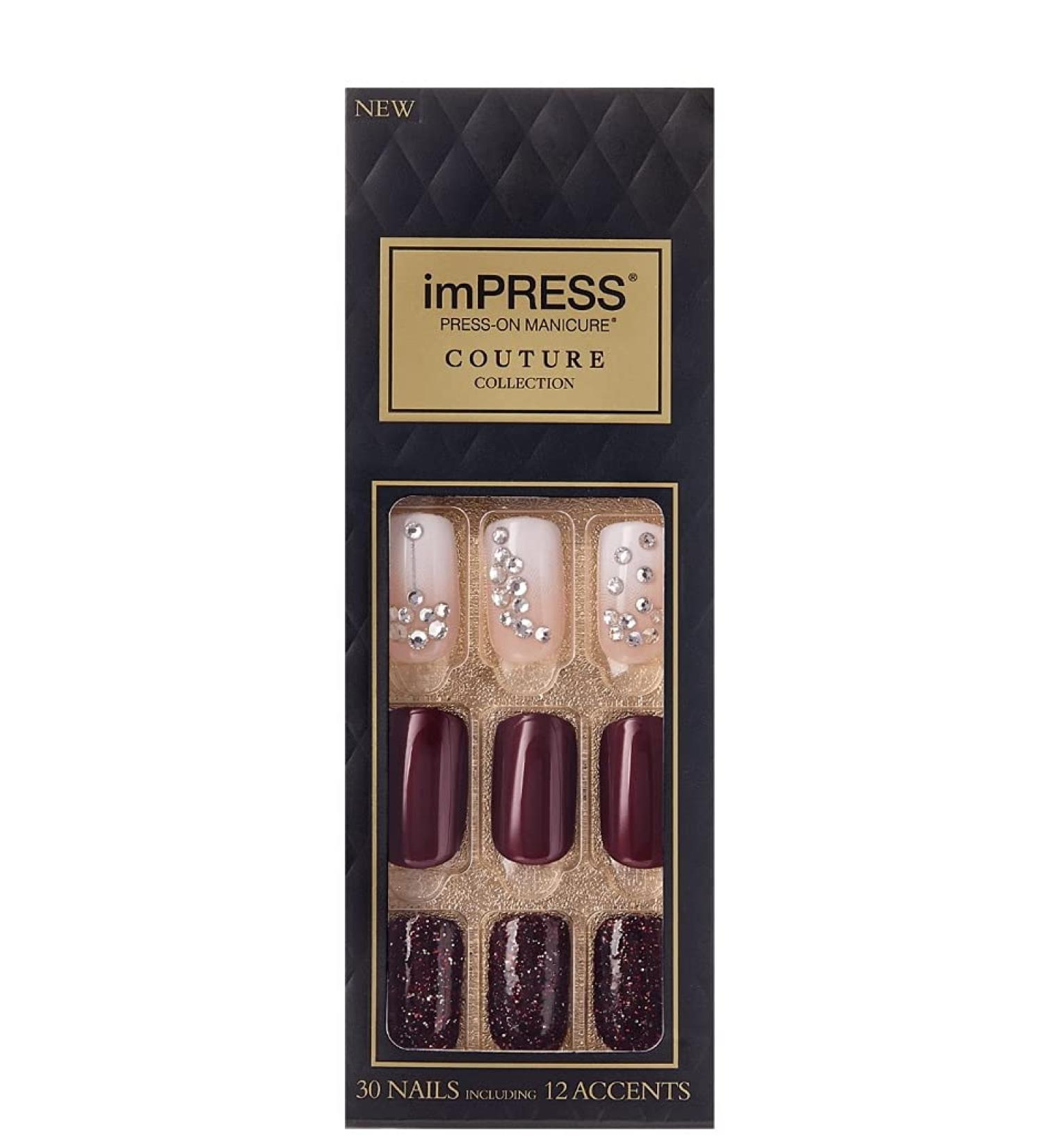 Impress Press-On Manicure BIPL100F Quartz Medium Length Nails - 30 Count - Buy Online on GoSupps.com