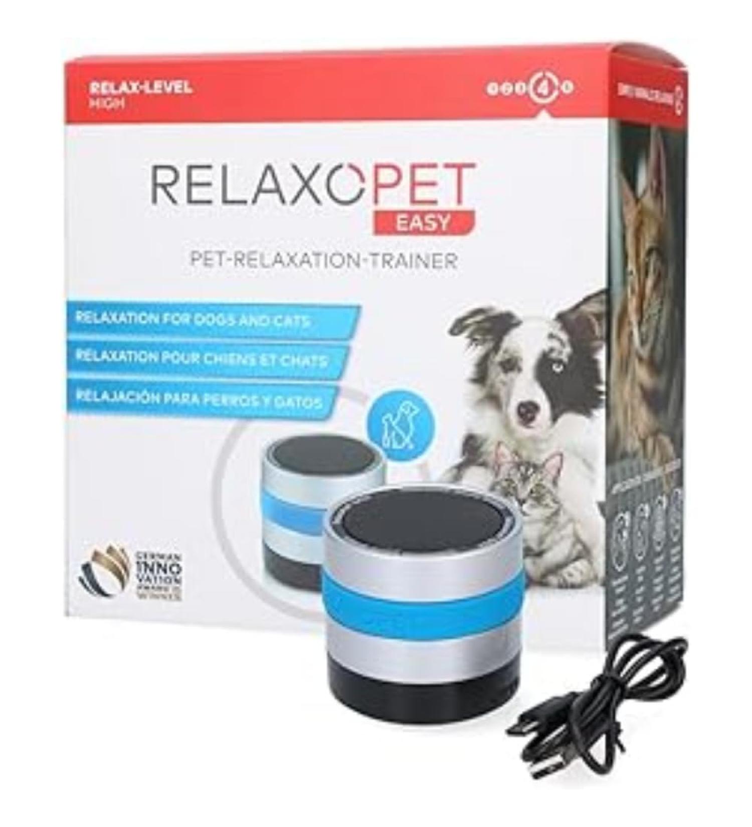 Relaxopet Easy talent tension trainer calming down for dogs and cats high-frequency sound worlds for relaxation.Known from 'the lion's cave'