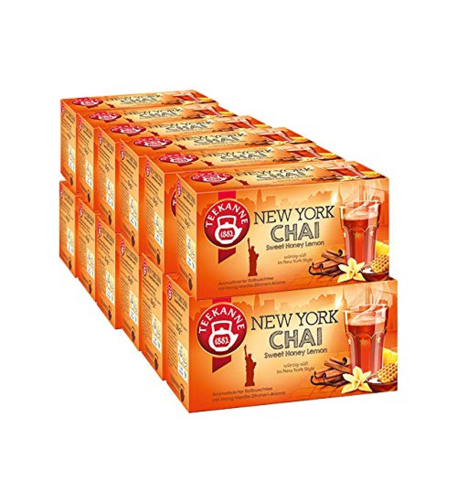 Buy Teapot NEW YORK CHAI Sweet Honey Lemon 12-Pack - International Shipping Available - Buy Online on GoSupps.com
