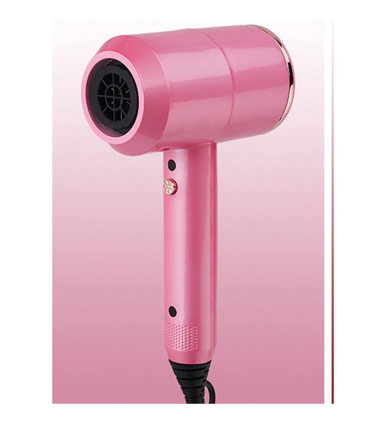 Hair Dryer Powerful Lady Hair Dryer Lightweight Professional ion Hair Dryer Anti-frizz Compact 110w Quick-Drying Pink - Buy Online on GoSupps.com