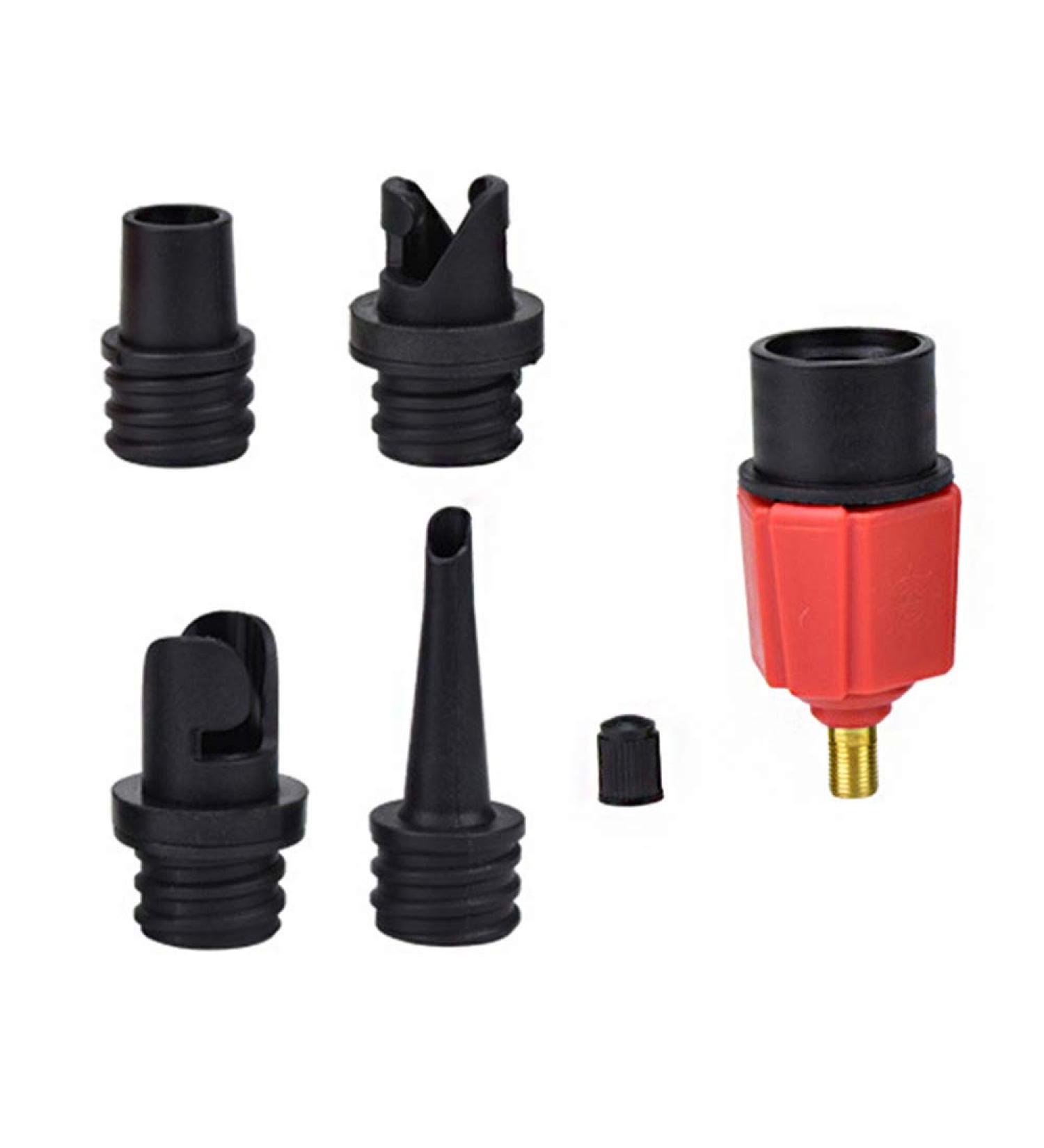 BUENNUS Car Compressor Inflatable Valve Adapter with 4 Nozzles for Air Mattress, Pool, Boat, Kayak and More - Buy Online on GoSupps.com