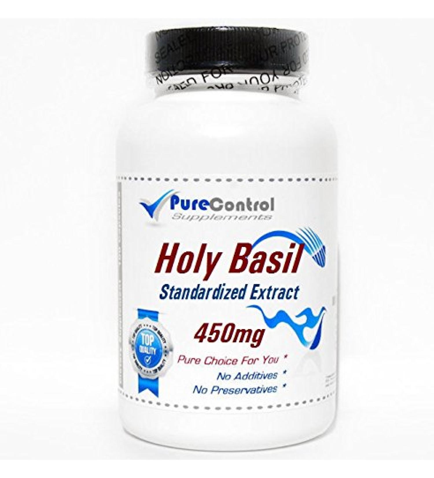 Holy Basil Standardized Extract 450mg // 100 Capsules // Pure // by PureControl Supplements