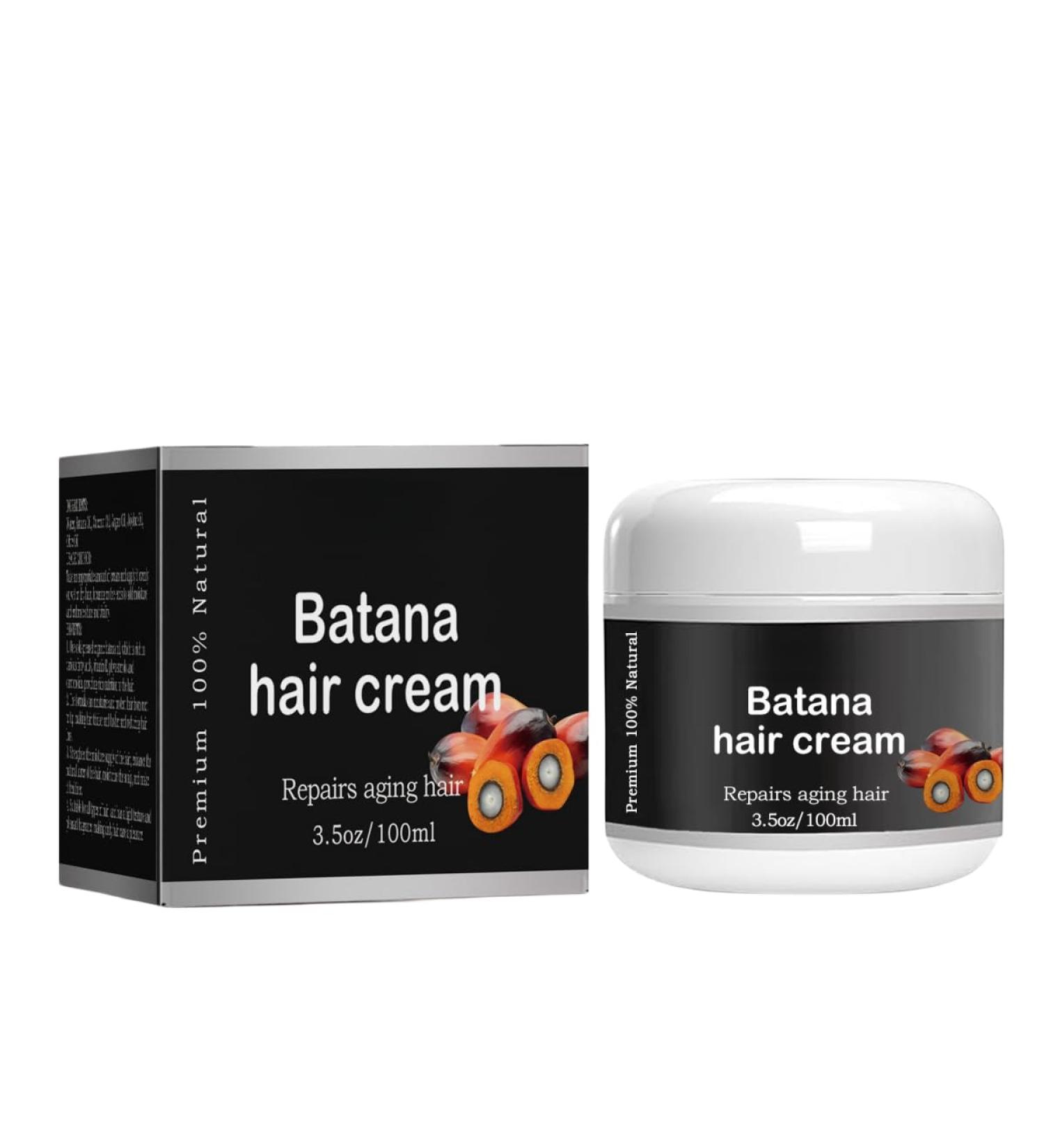 Batana Oil Hair Cream Organic Batana Oil Natural Healthy Hair Batana Oil Promotes Women's Hair Health Improves Hair and Skin Shine Restores - Buy Online on GoSupps.com