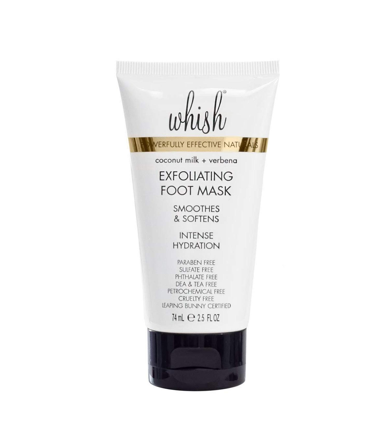 Whish Coconut Milk + Verbena Exfoliating Foot Mask - Smooth & Soften with Intense Hydration - Buy Online on GoSupps.com