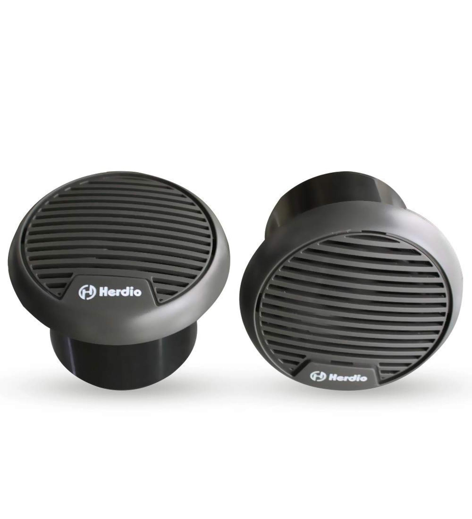 Herdio 3 Inch Waterproof Marine Speakers - 140W Full Range Motorcycle Speaker Stereo System (Pair) - Ideal for Boat, Hot tub, UTV, ATV, Golf Carts, Powersports, Car SPA - Grey - Buy Online on GoSupps.com