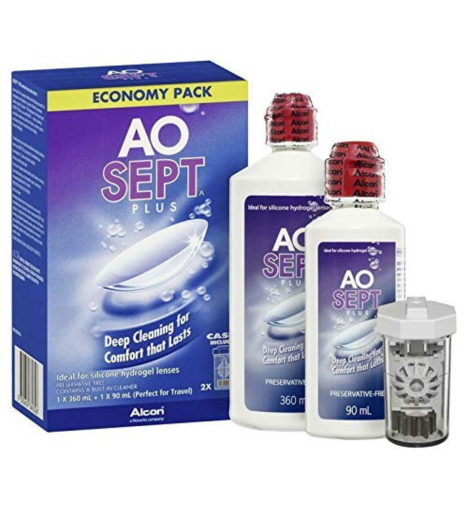 AoSept Plus Economy Pack 360ml and 90ml
