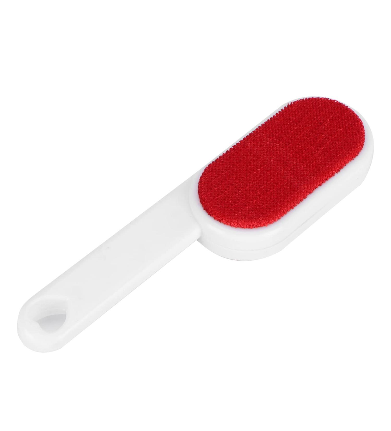 Pet Fur Brush Set - Reusable & Washable Double-Sided Lint Remover for Clothes & Coats - Efficient Debris Cleaner in Red - Buy Online on GoSupps.com