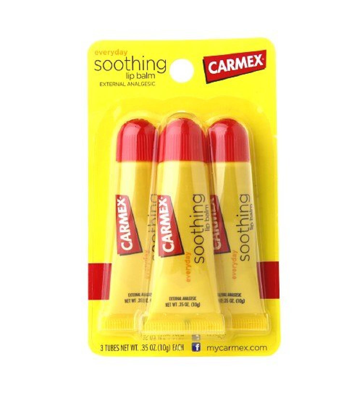 Carmex Original Flavored Lip Balm Value Pack 3 ea (Pack of 2)